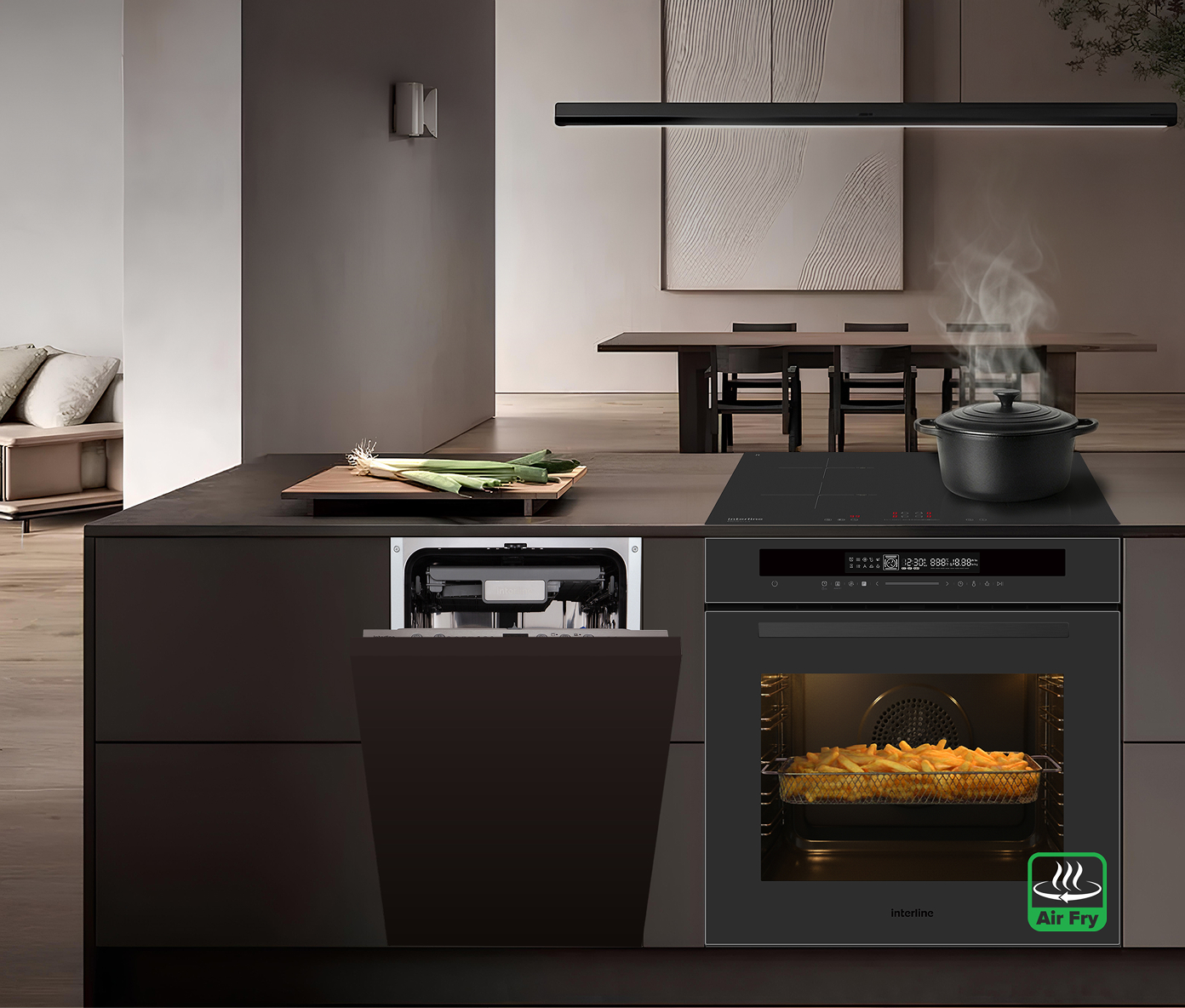 HIV 767 SIB BB Nano Matte + OEG 935 STG BA Pure Black + DWI 945 DSO WA Sliding Door