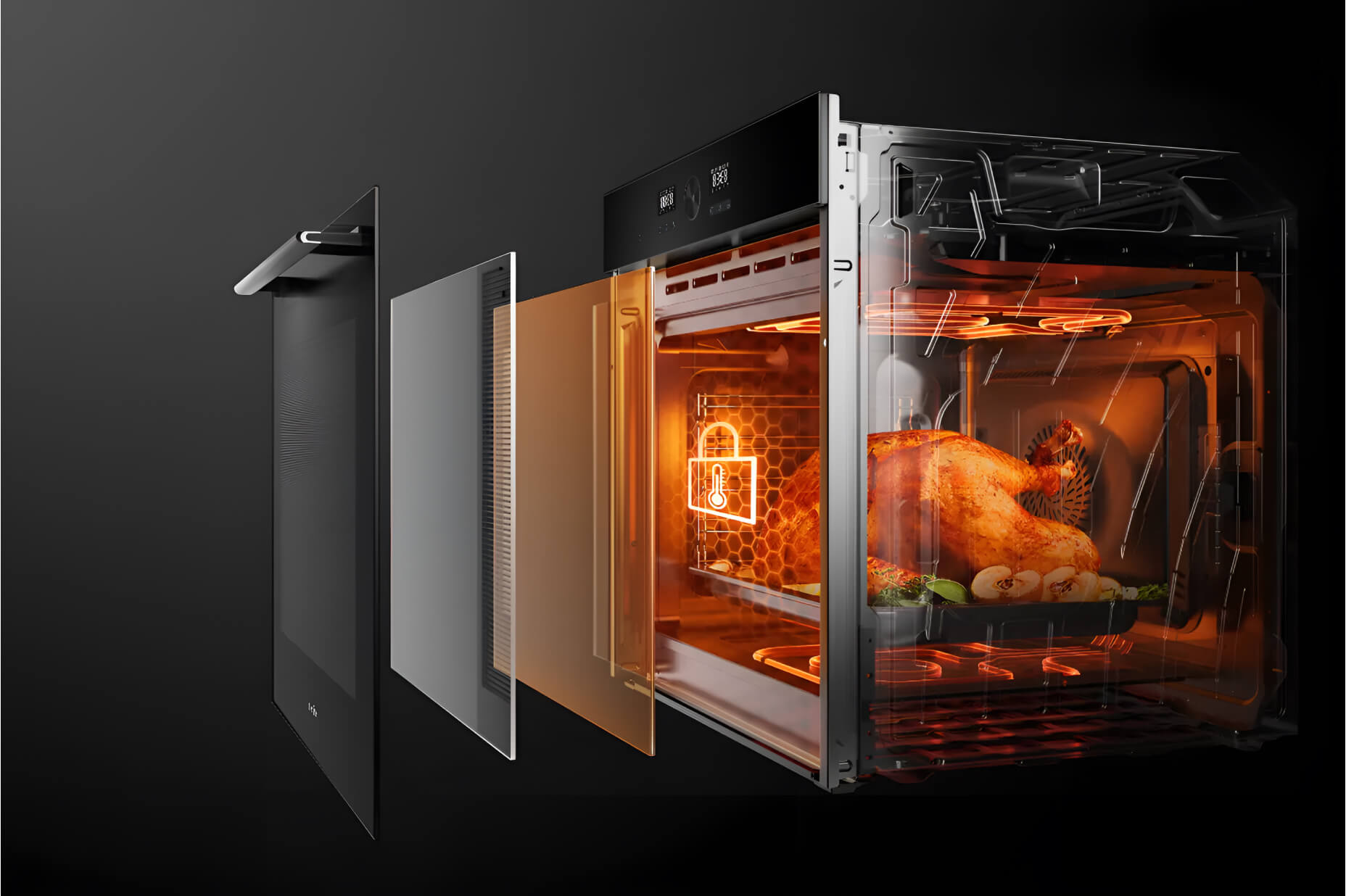 Три шари скла