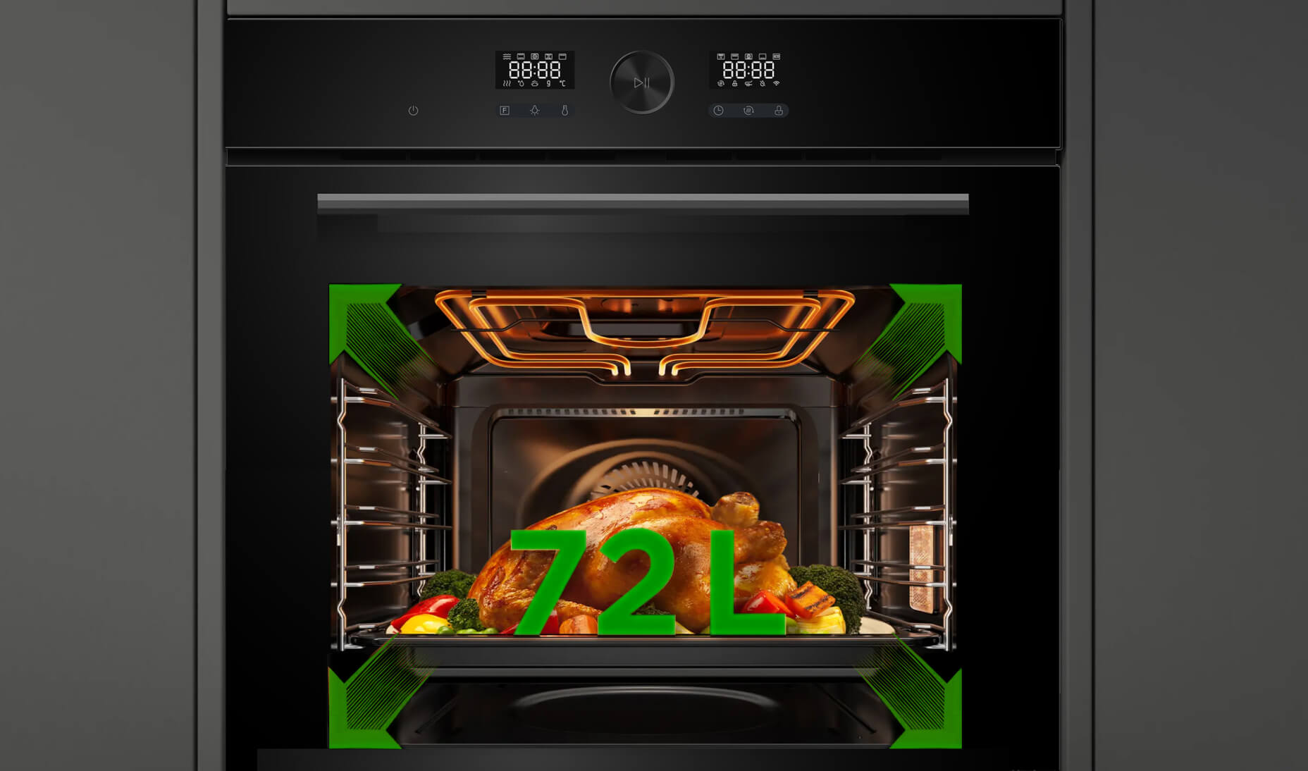 Великий об’єм 72 л