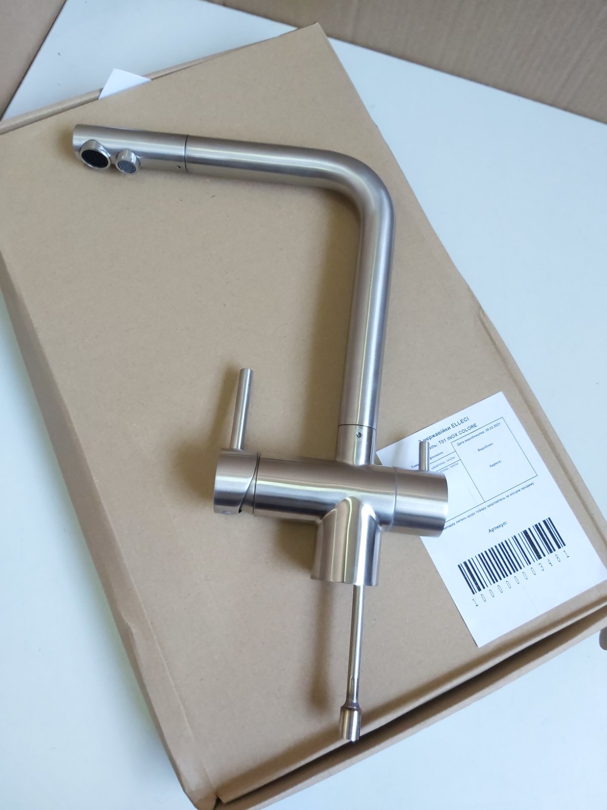 Змішувач  T01 INOX COLORE - 2