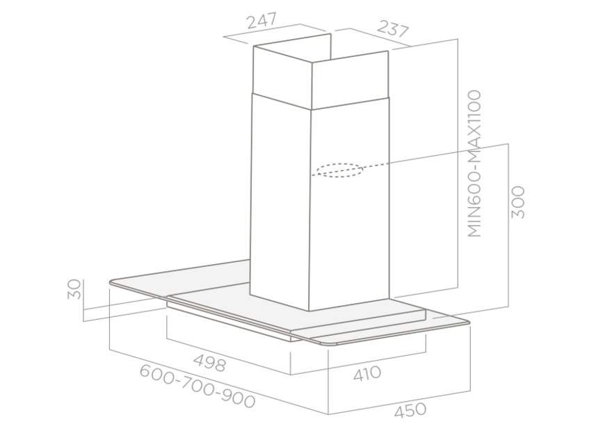 Витяжка Elica FLAT GLASS IX A/60 - 2