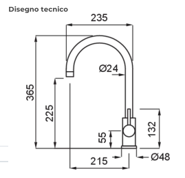 Змішувач Elleci Cloud bianco titano 68 - 2