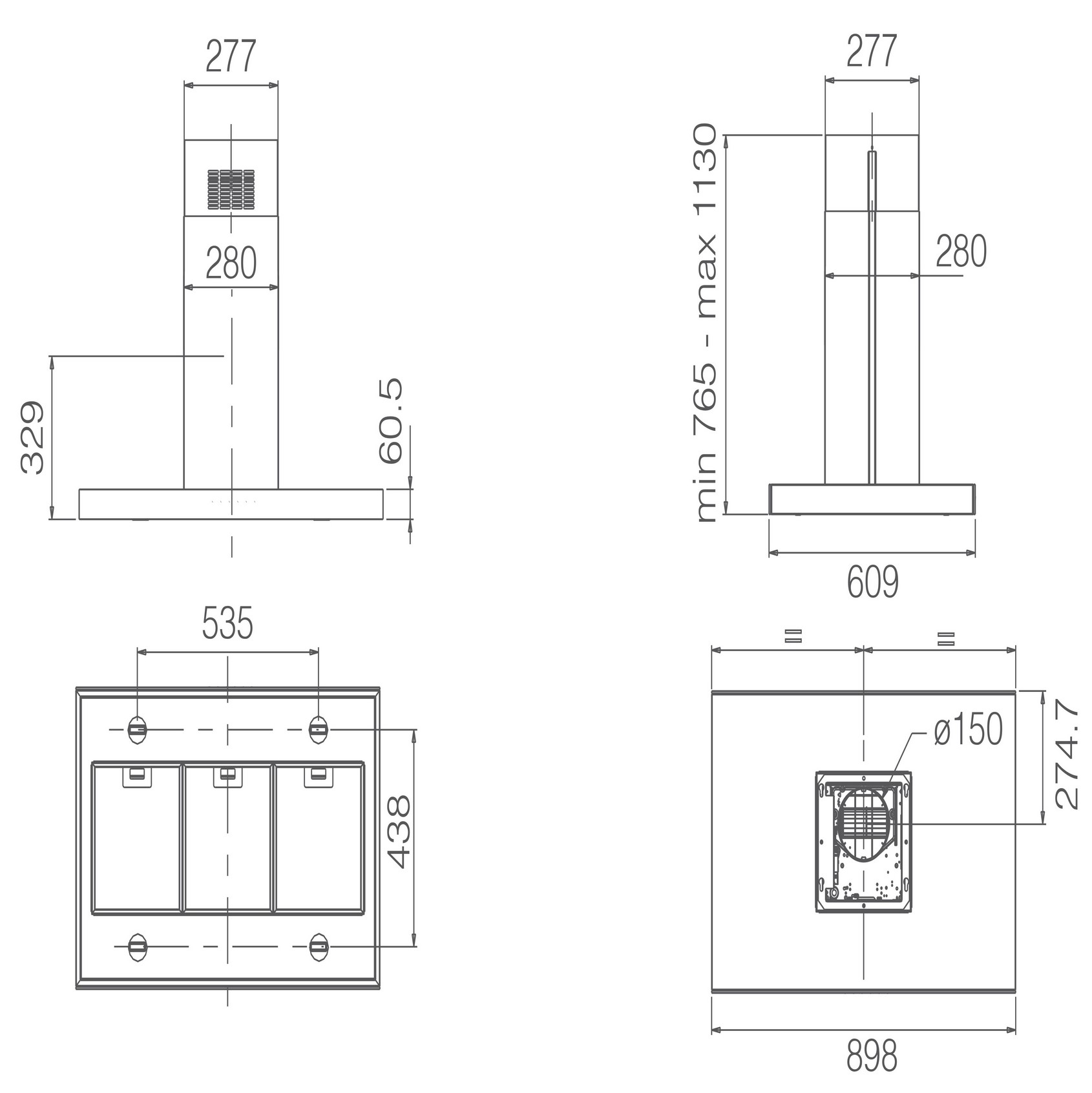 Витяжка Elica JOY ISLAND BLIX/A/90X60 - 7
