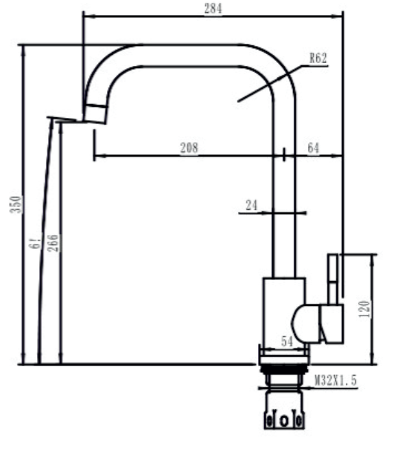 Змішувач Interline ANGLE sateen - 8