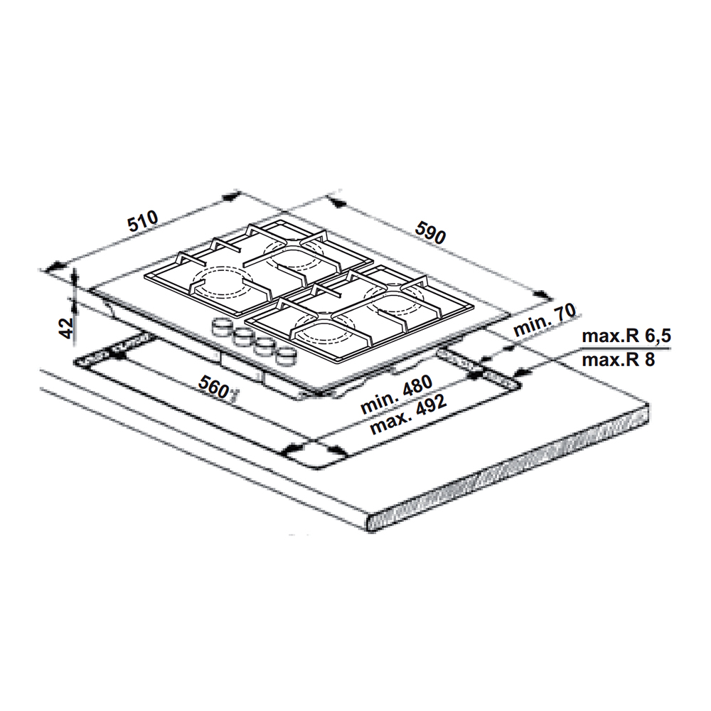 Варильна поверхня Whirlpool GOFL 629/S - 3