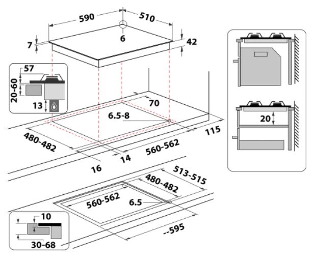 Варильна поверхня Whirlpool GOWL 628/NB EE - 3