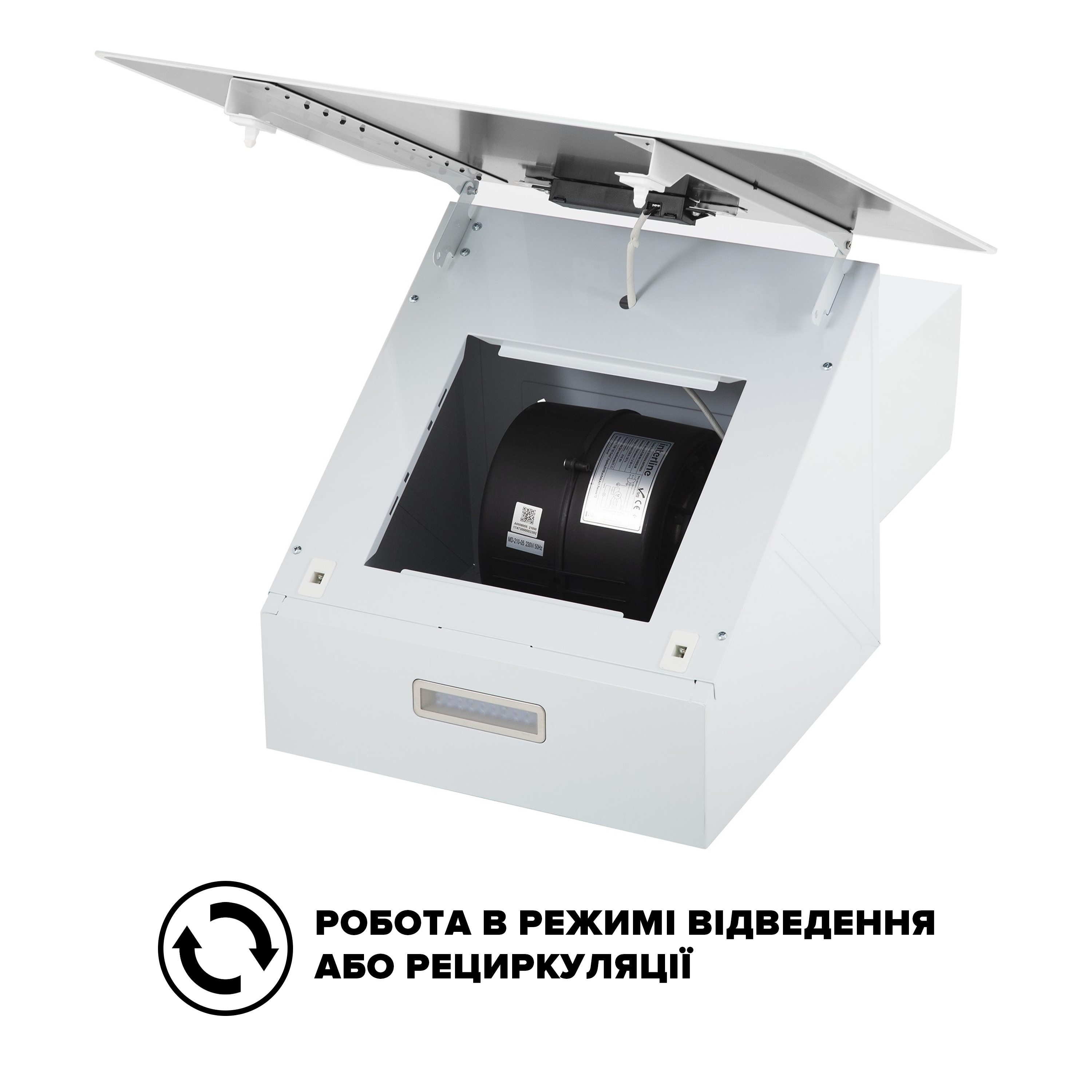 Витяжка Interline FLOW WH A/60/GL/M - 5
