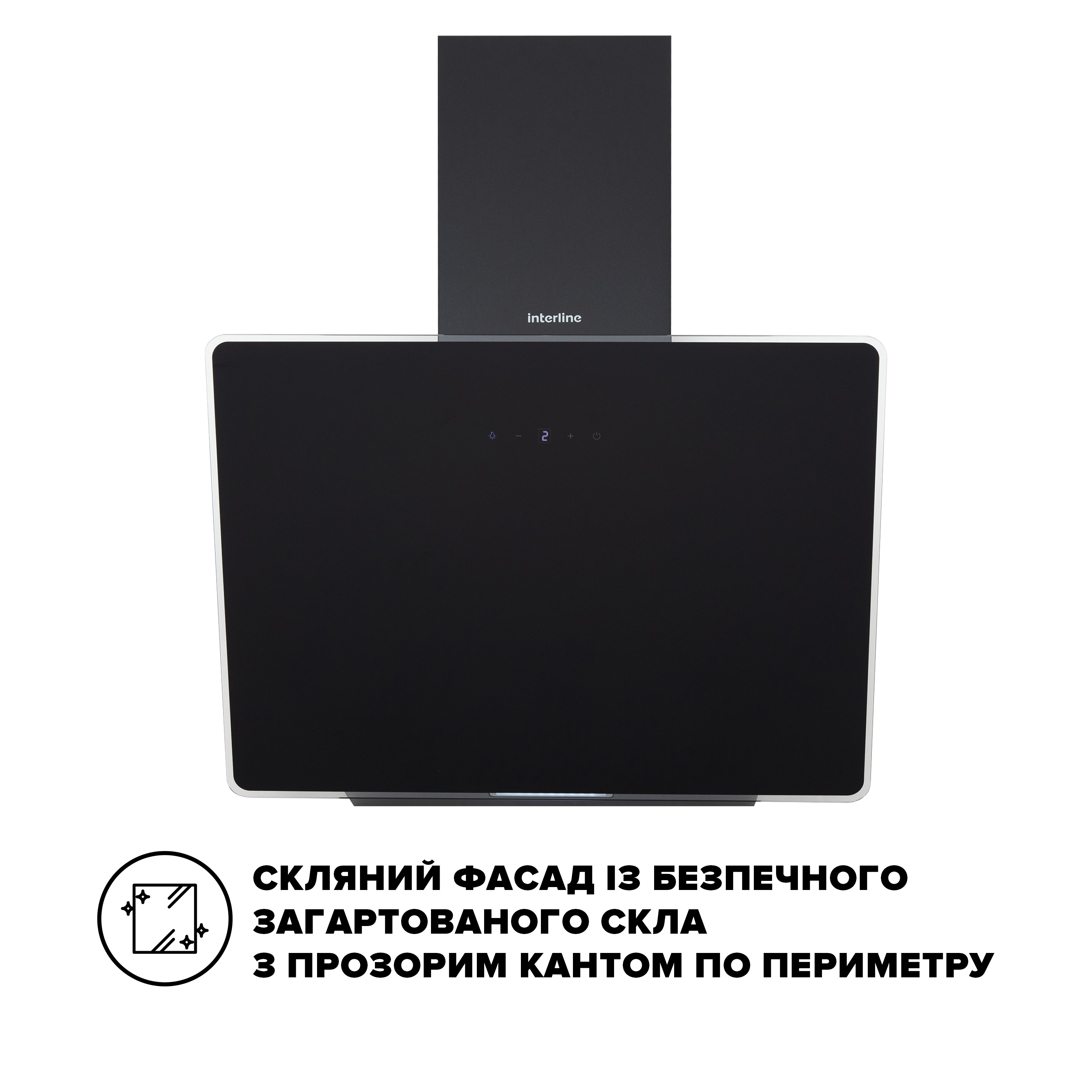 Витяжка Interline FLOW BL A/60/GL/M - 2