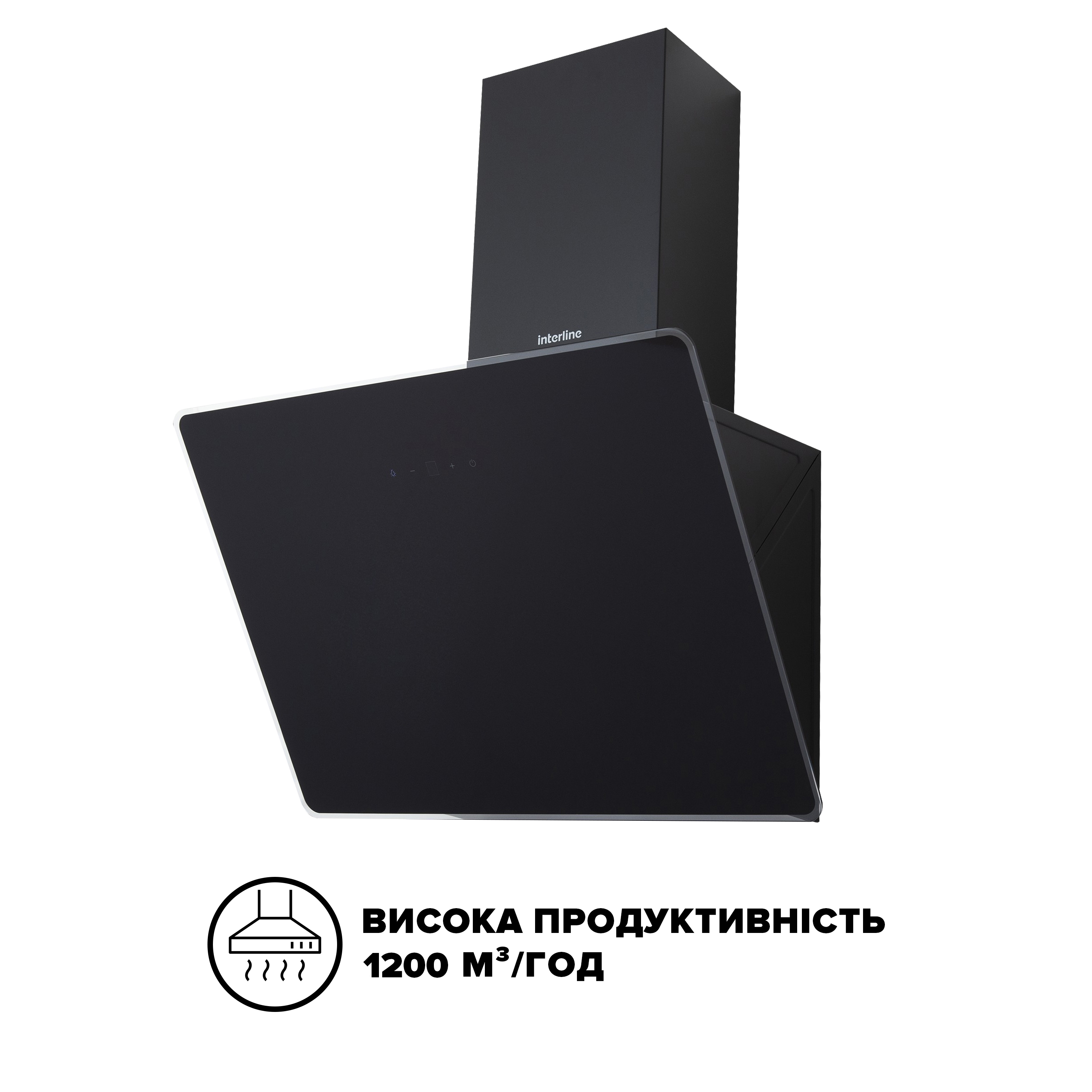 Витяжка Interline FLOW BL A/60/GL/M - 13