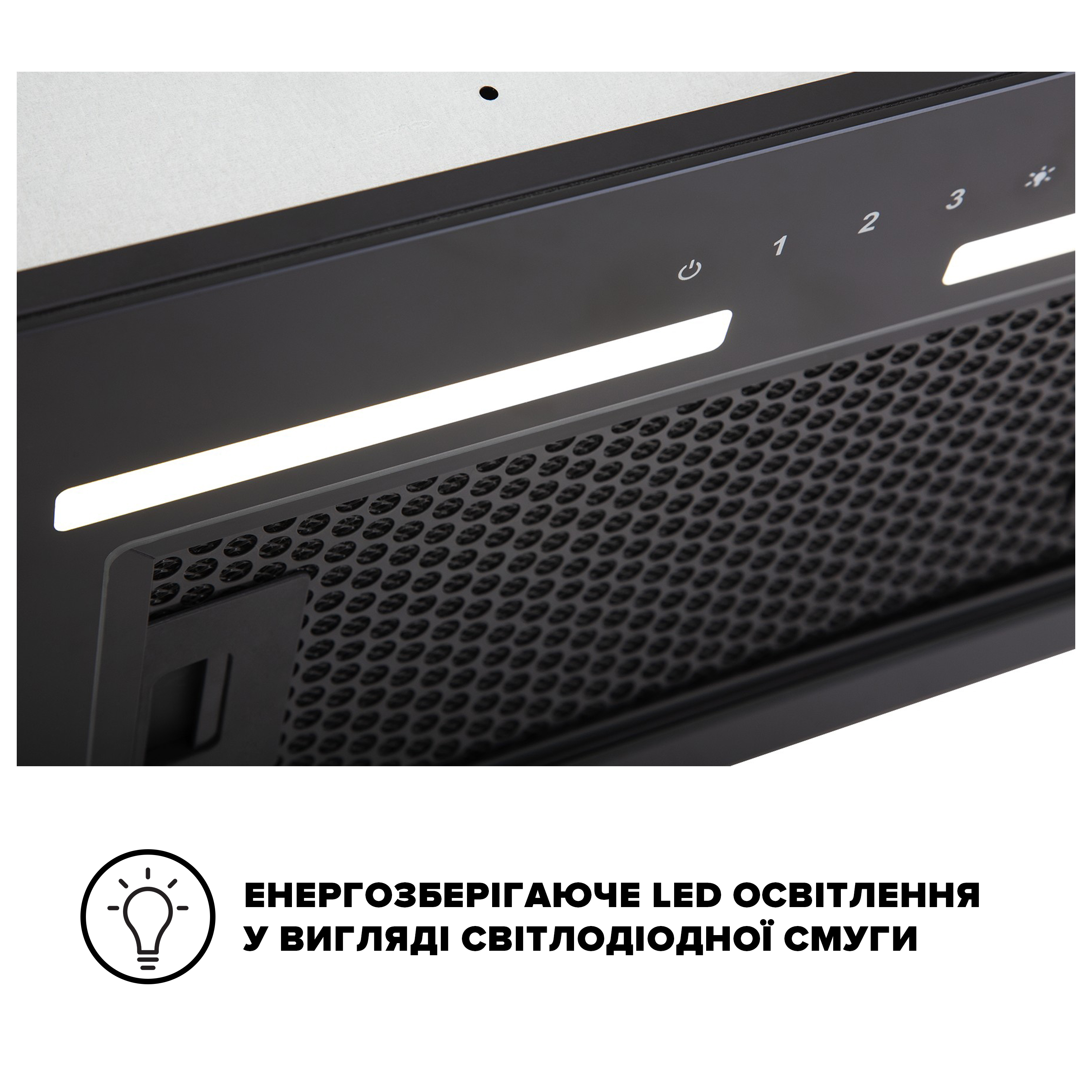 Витяжка Interline SWAY BL A/60 GL/S - 8