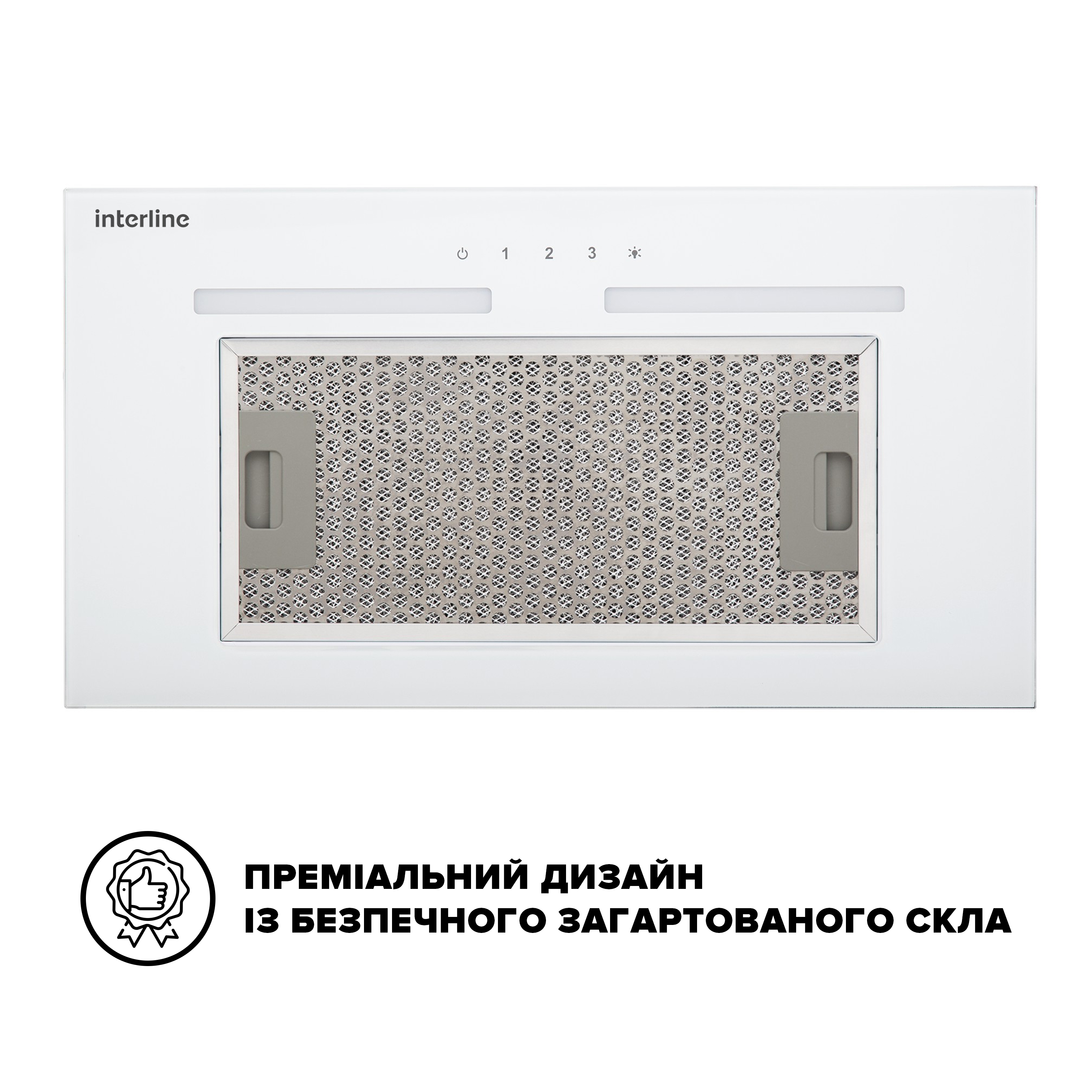 Витяжка Interline SWAY WH A/60 GL/S - 4