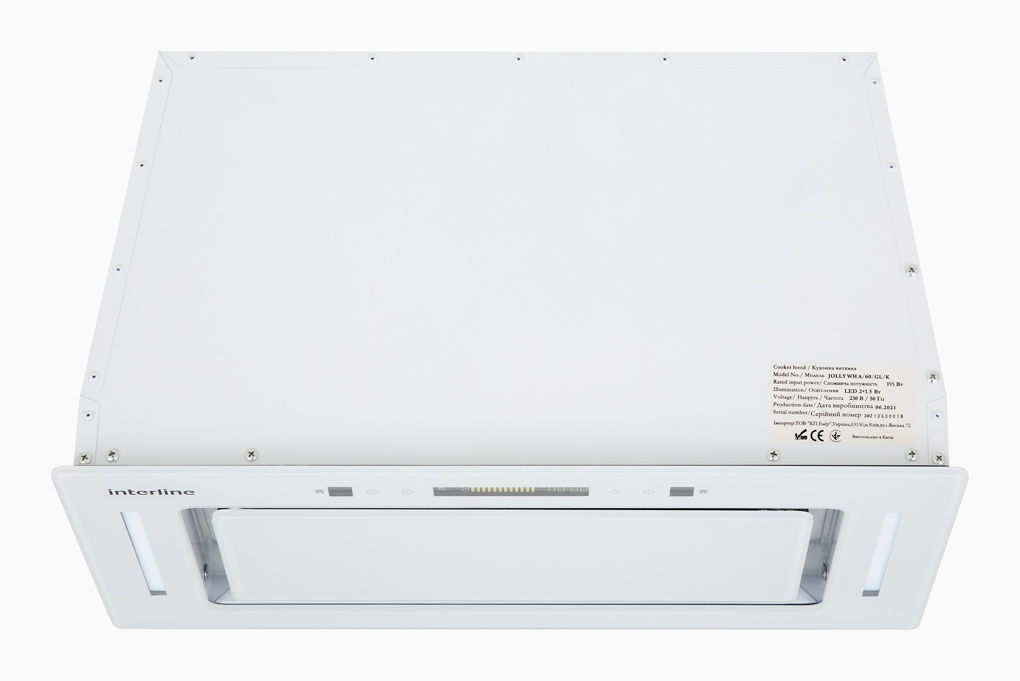 Витяжка Interline JOLLY WH A/60/GL/K - 2