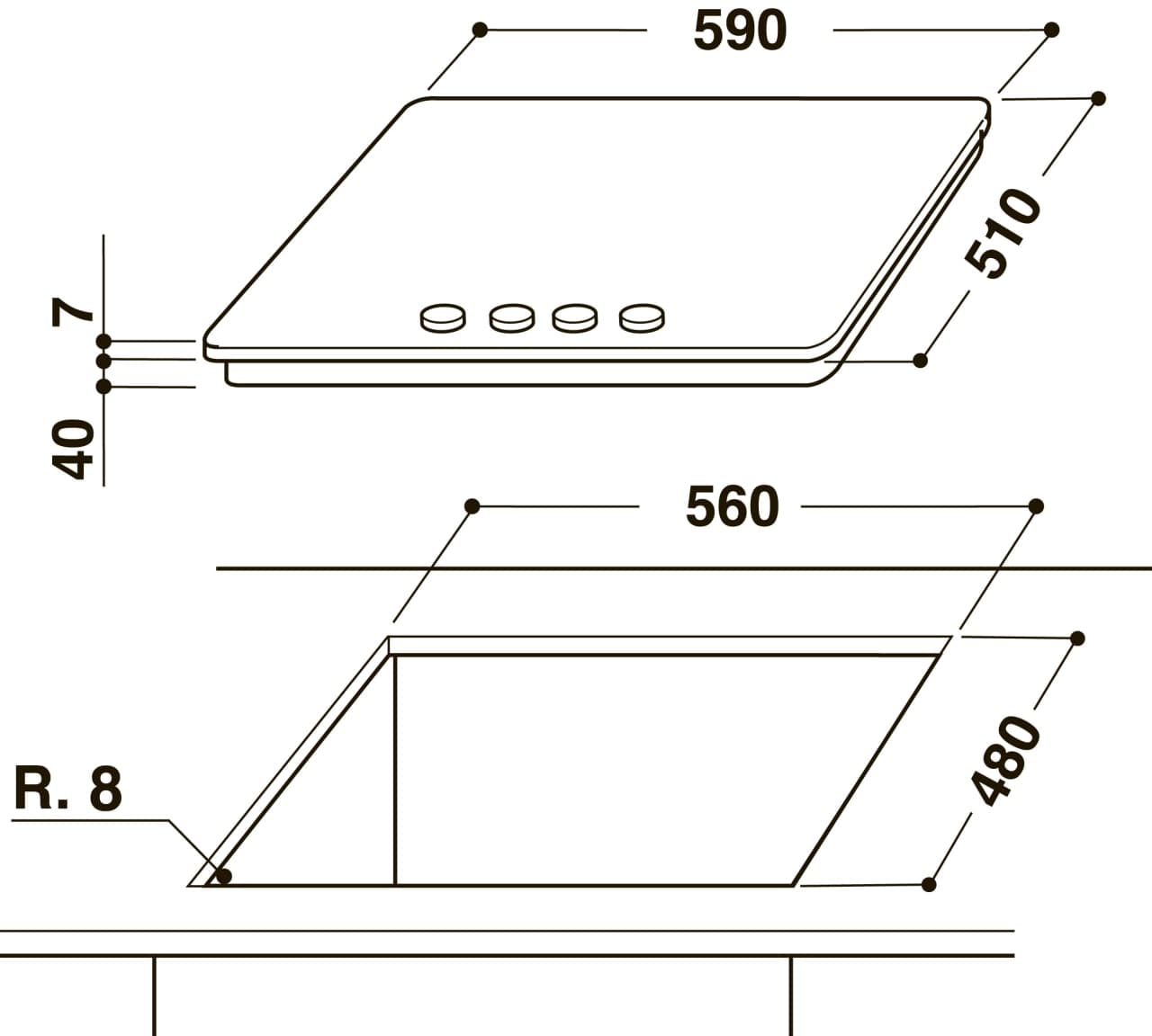 Варильна поверхня Whirlpool GMWL 628/IXL EE - 4