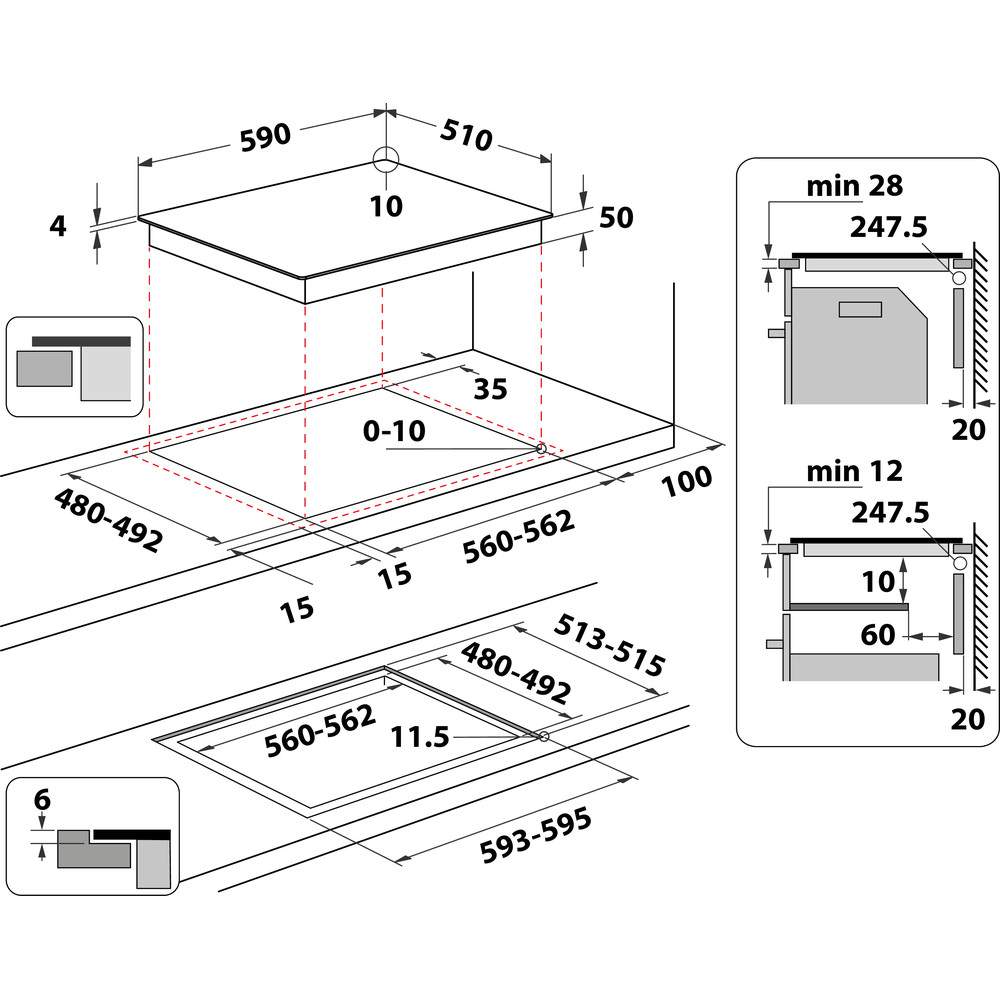 Варильна поверхня Whirlpool WF S0160 NE - 3