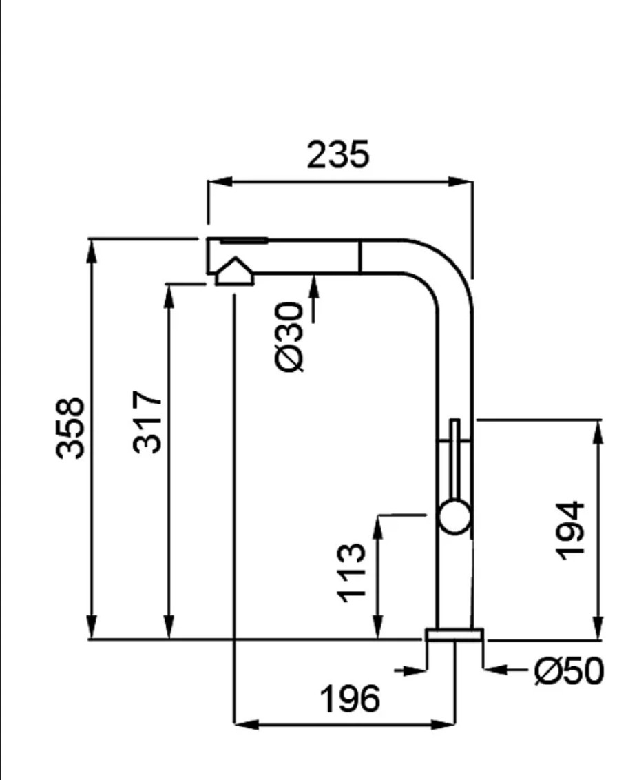 Змішувач Elleci FLUX Cromato - 2