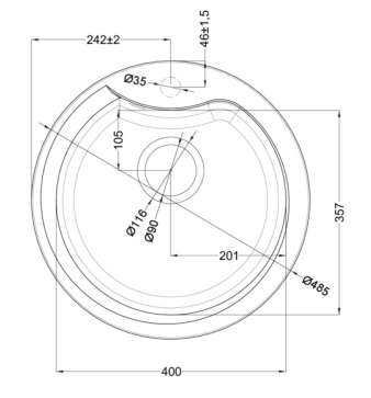Мийка Elleci Ego Round aluminium 79 - 4