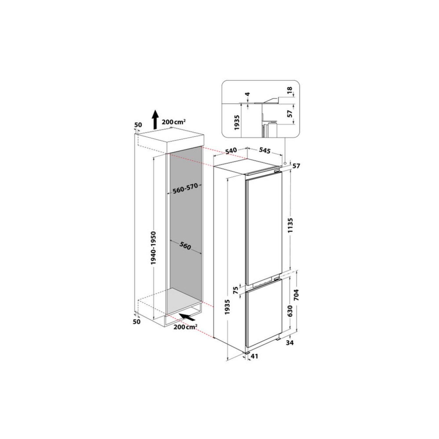 Холодильник Whirlpool WHC20 T352 - 14