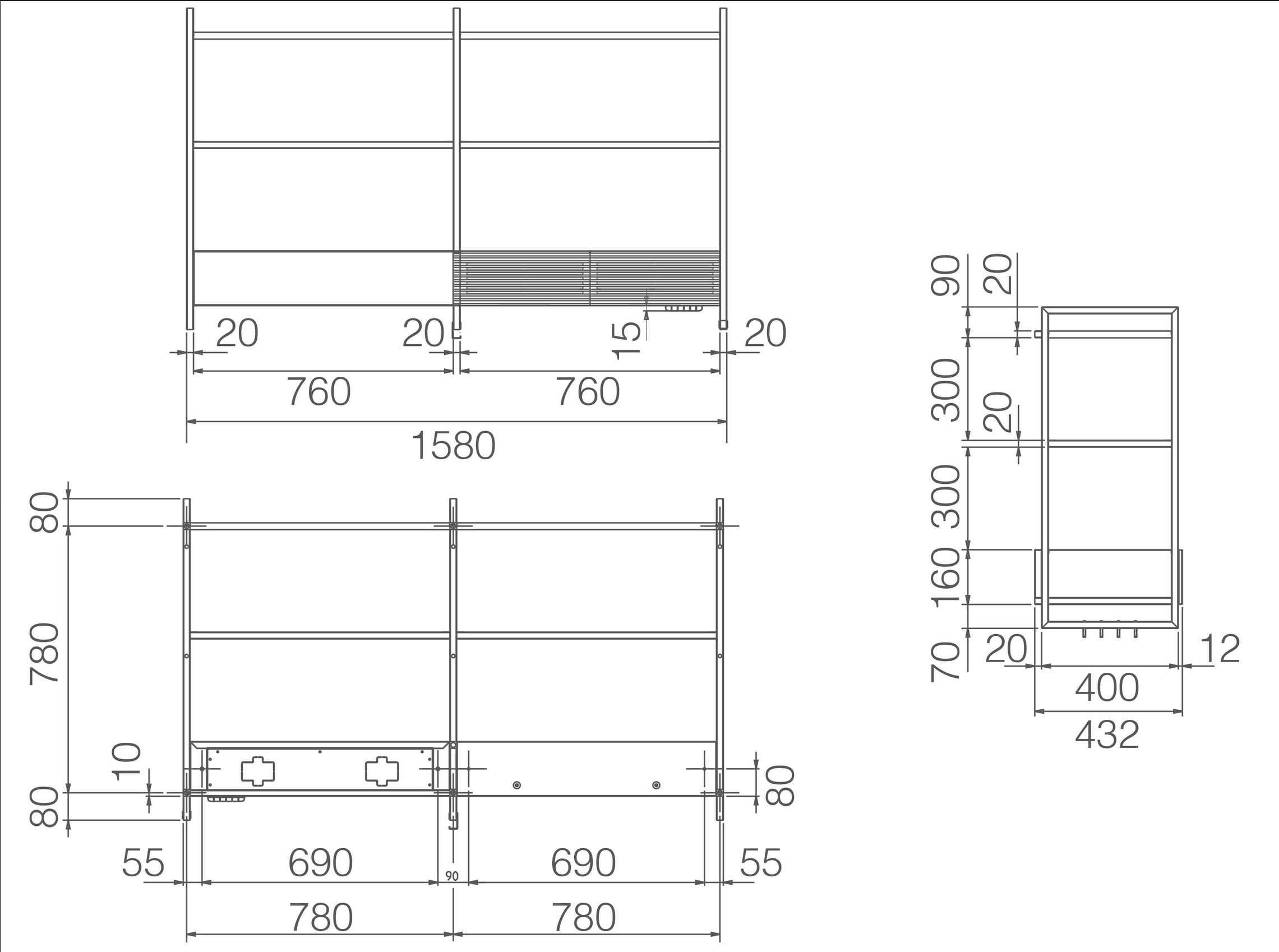 Витяжка Elica OPEN SUITE BL/F/160 - 11