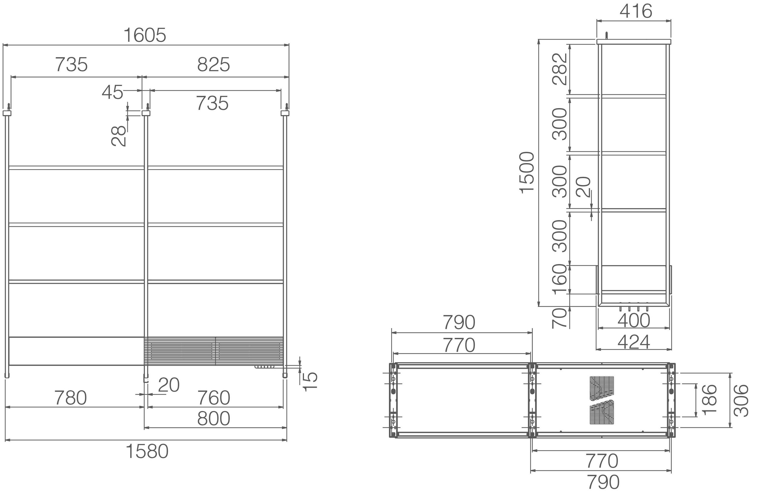Витяжка Elica OPEN SUITE SUPERIOR BL MAT/F/160 - 16