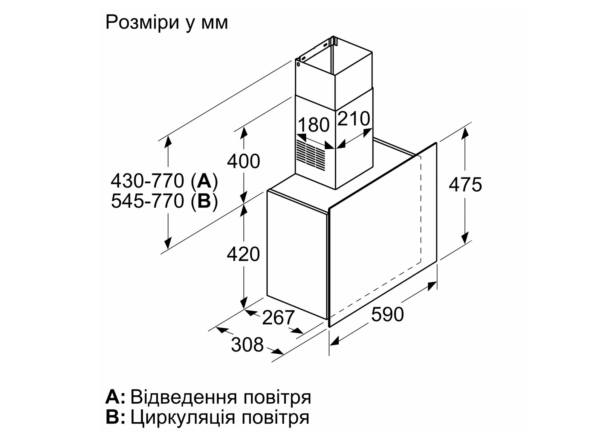 Витяжка Bosch DWF 65AJ60T - 6
