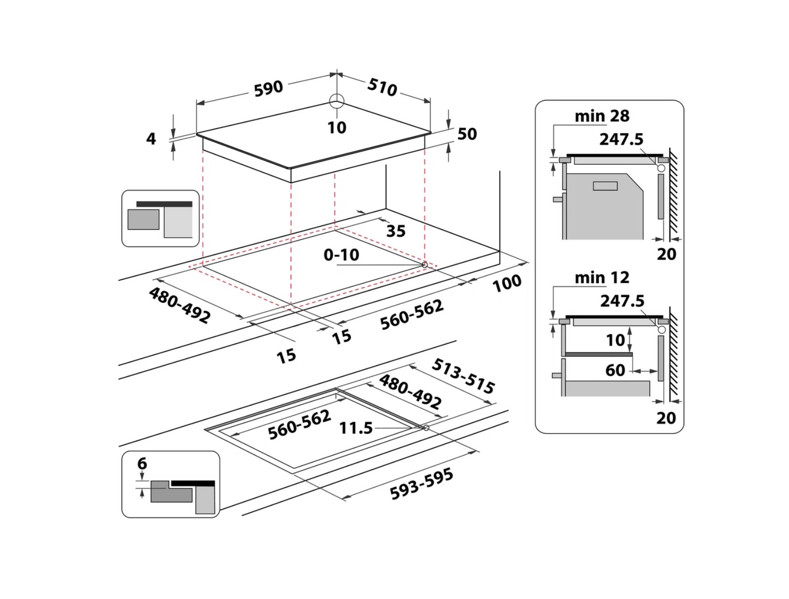 Варильна поверхня Whirlpool WB S0060 NE - 3