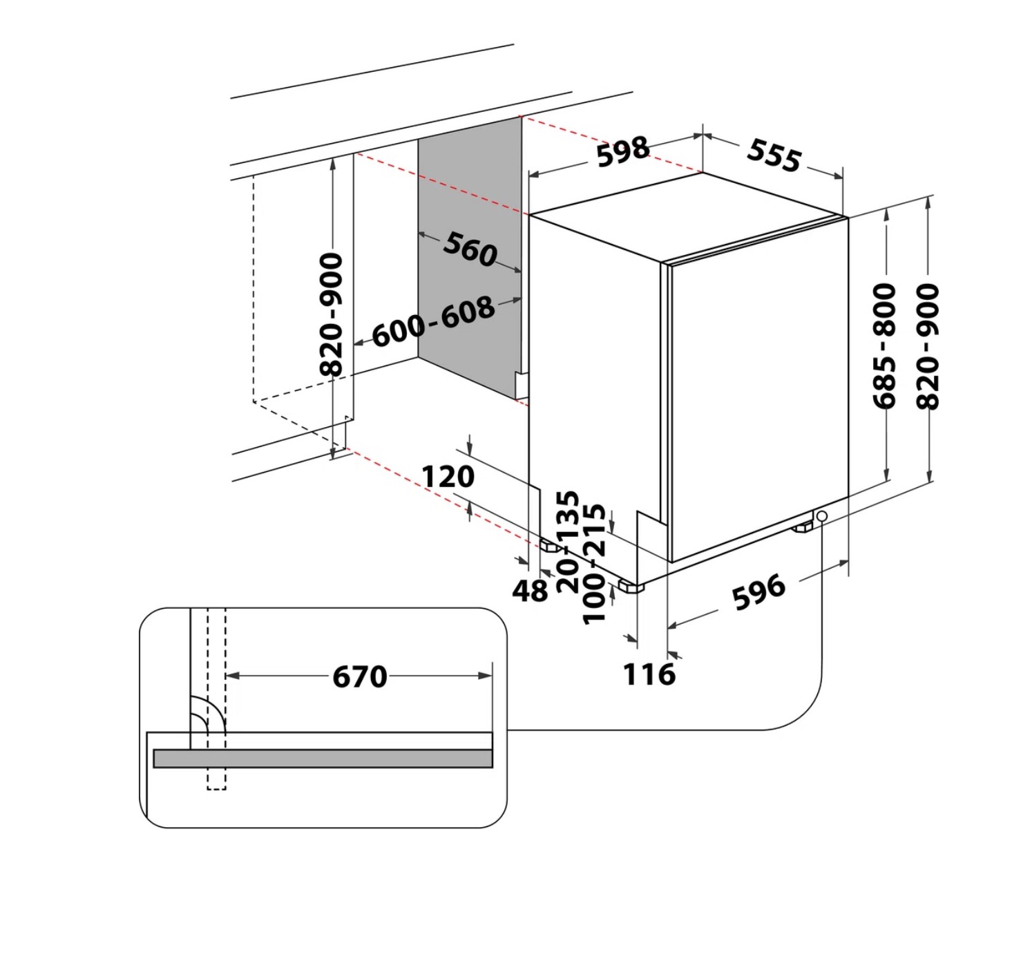 Посудомийна машина Whirlpool WIC 3C34 PFE S - 3
