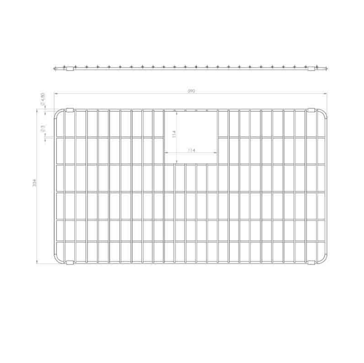 Аксесуар Elleci AGB01303 BOTTOM GRID L - 2