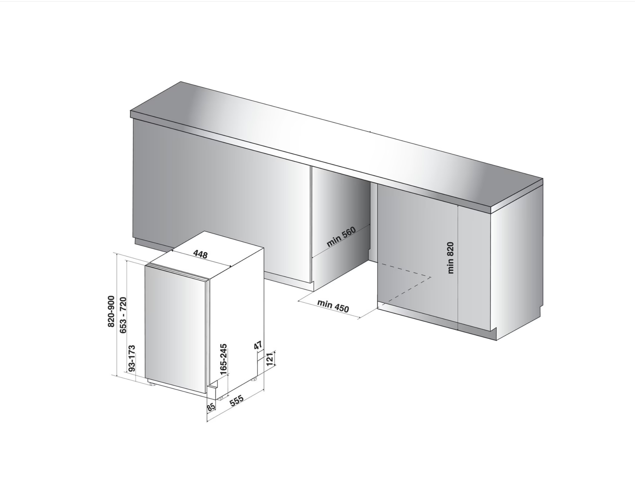 Посудомийна машина Hotpoint-ariston HSIO 3O35WFE - 4