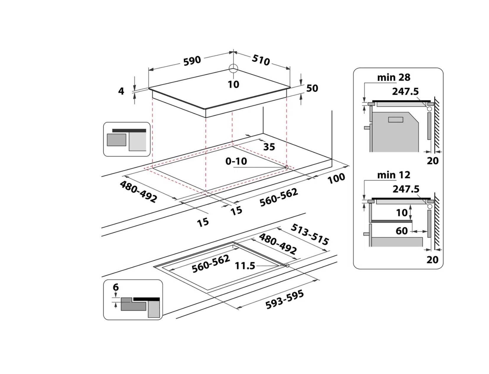 Варильна поверхня Whirlpool WL B4060 CPNE - 11