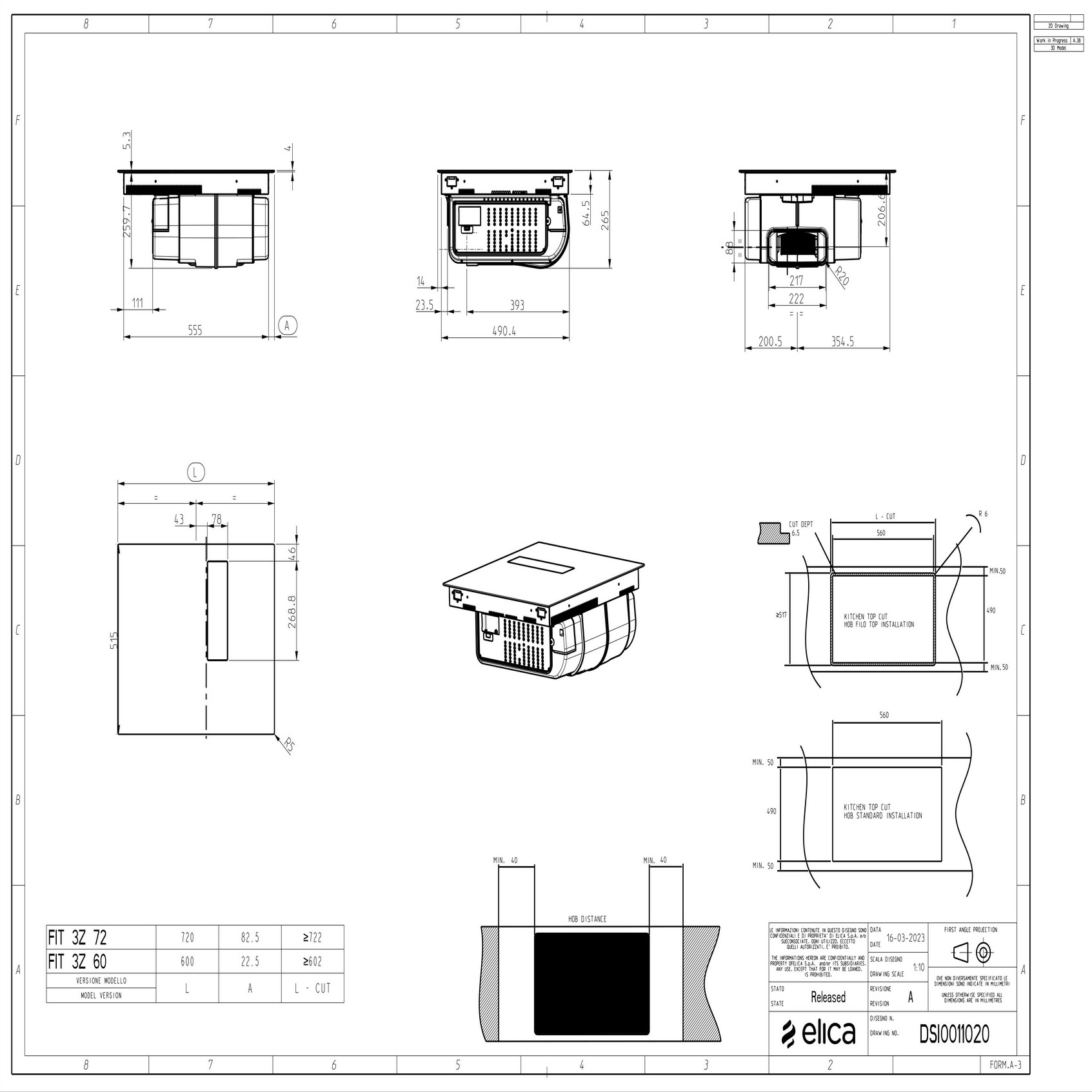 Варильна поверхня Elica NIKOLATESLA FIT 3Z BL/A/60 - 9