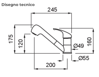 Змішувач Elleci Venere aluminium 79 - 2