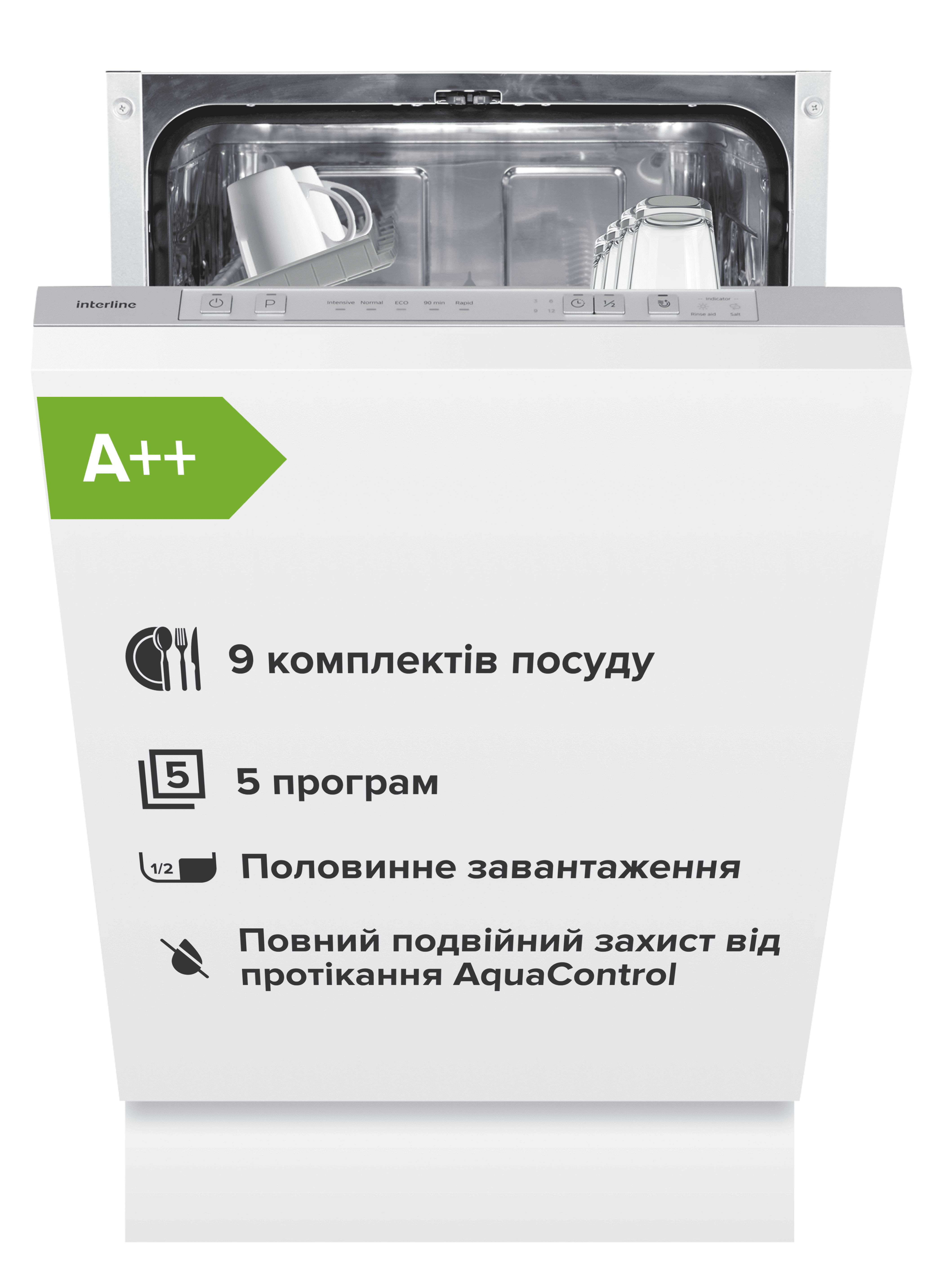 Посудомийна машина Interline DWI 345 TSA GA++ - 6