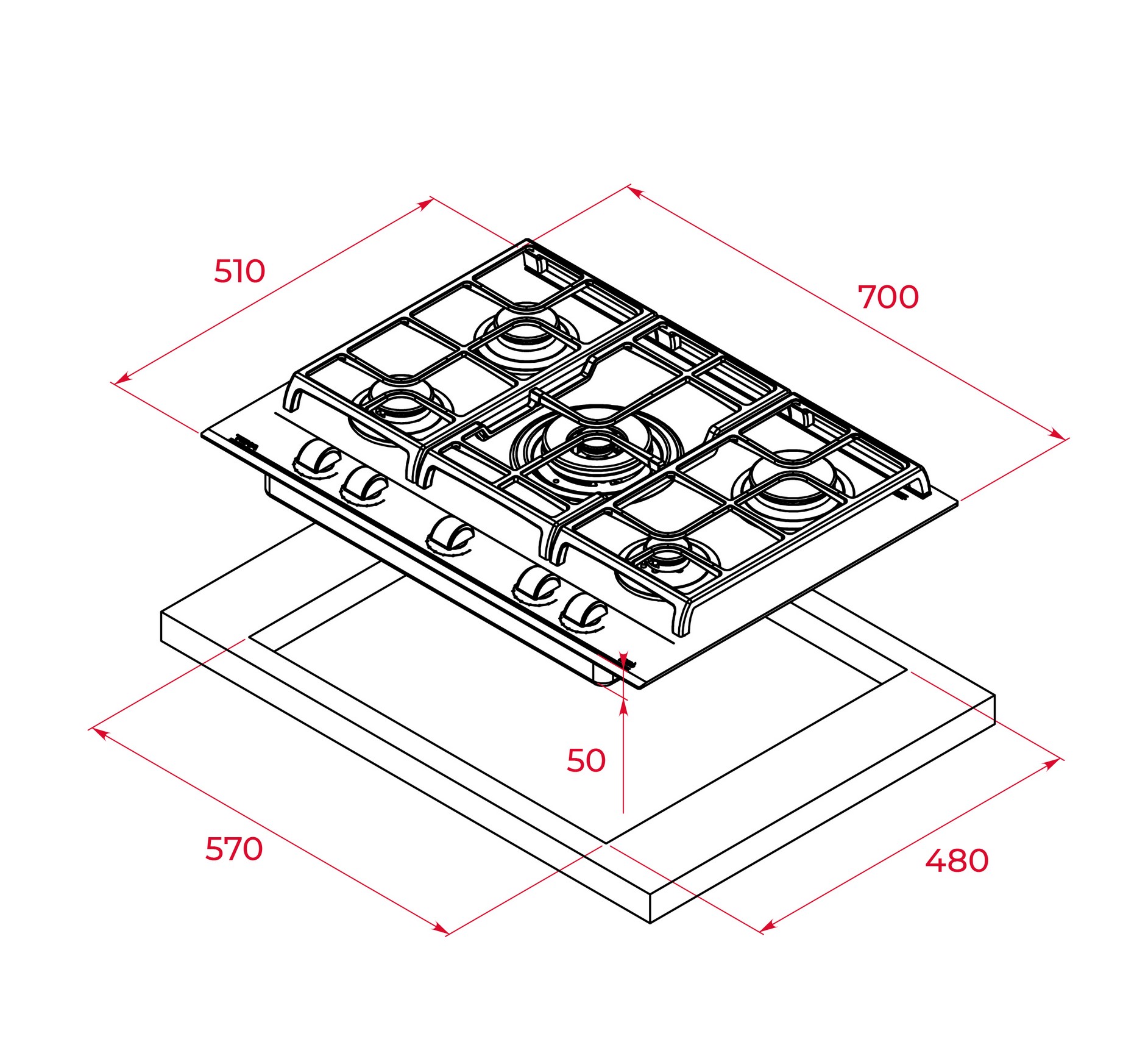 Варильна поверхня Teka GZC 75330 код 112570061 - 9