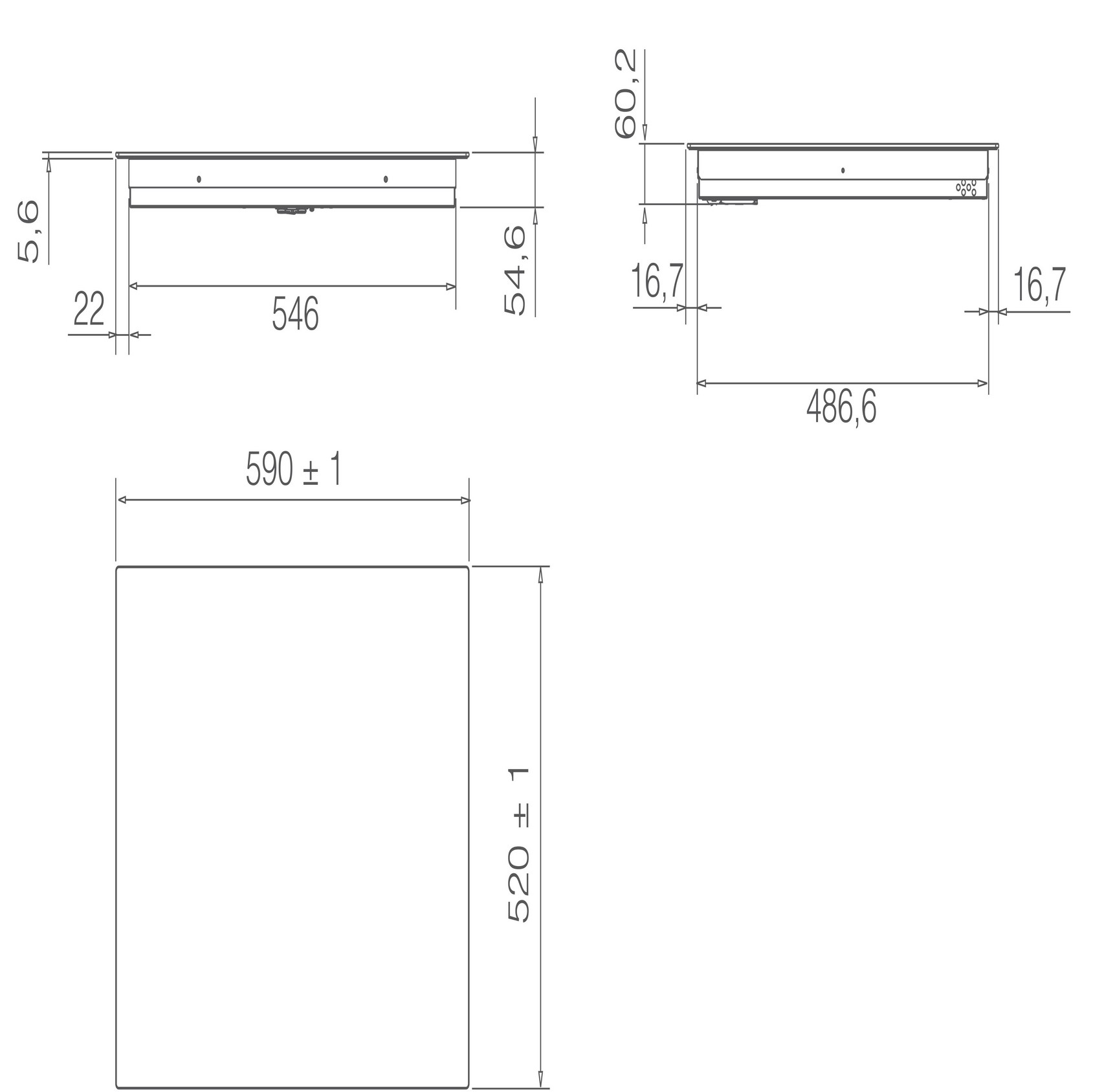 Варильна поверхня Elica RATIO 604 BL - 5