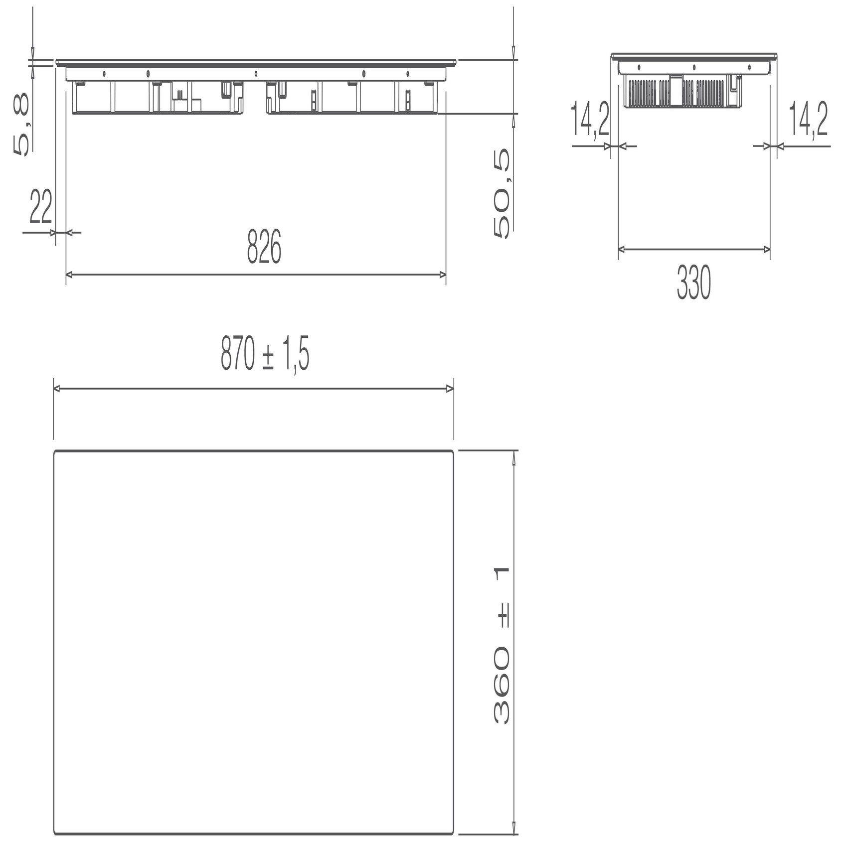 Варильна поверхня Elica RATIO 874 PLUS BL - 5