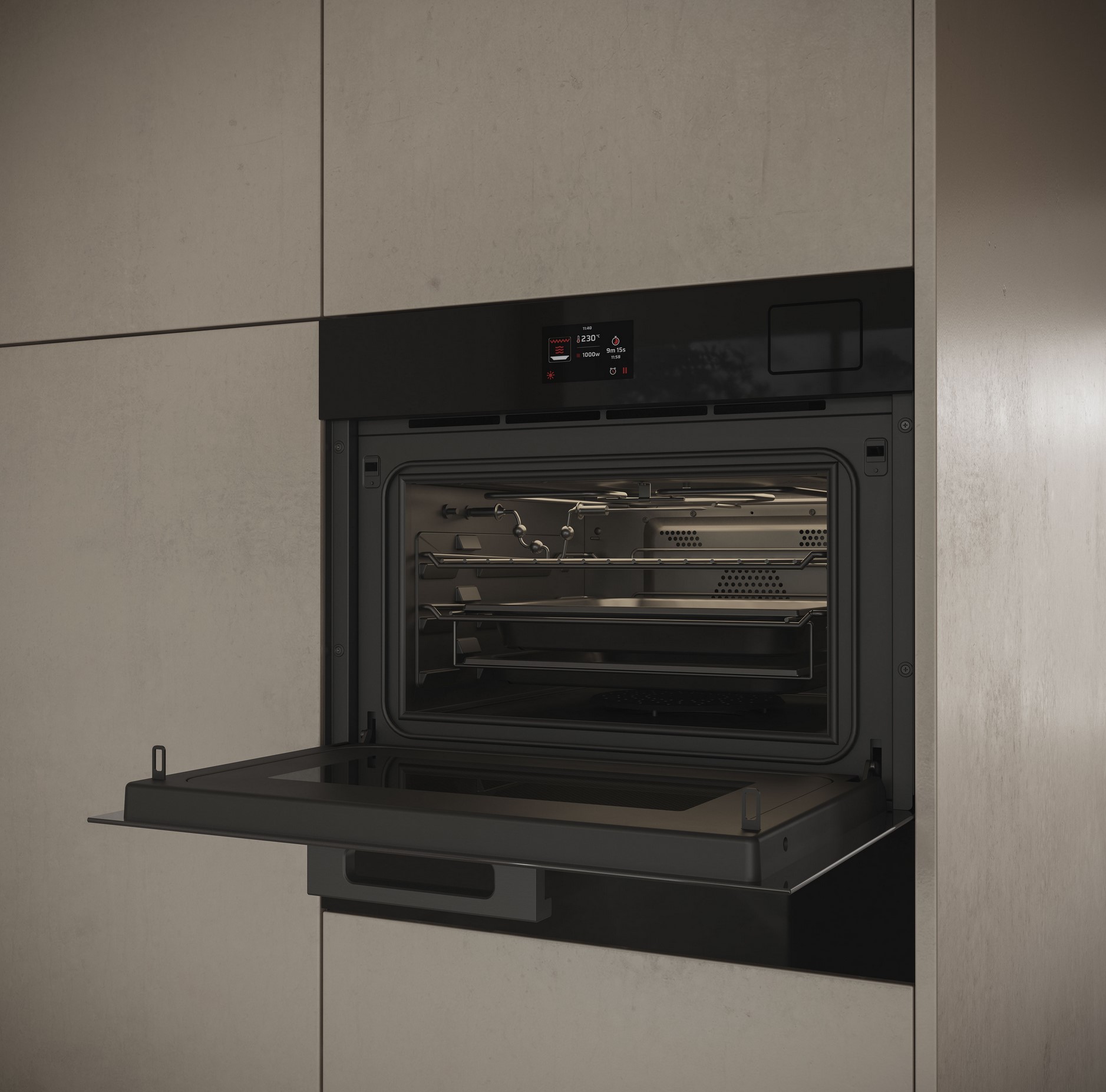 Духова шафа Elica VIRTUS COMBI STEAM MW 645 TFT BL - 4