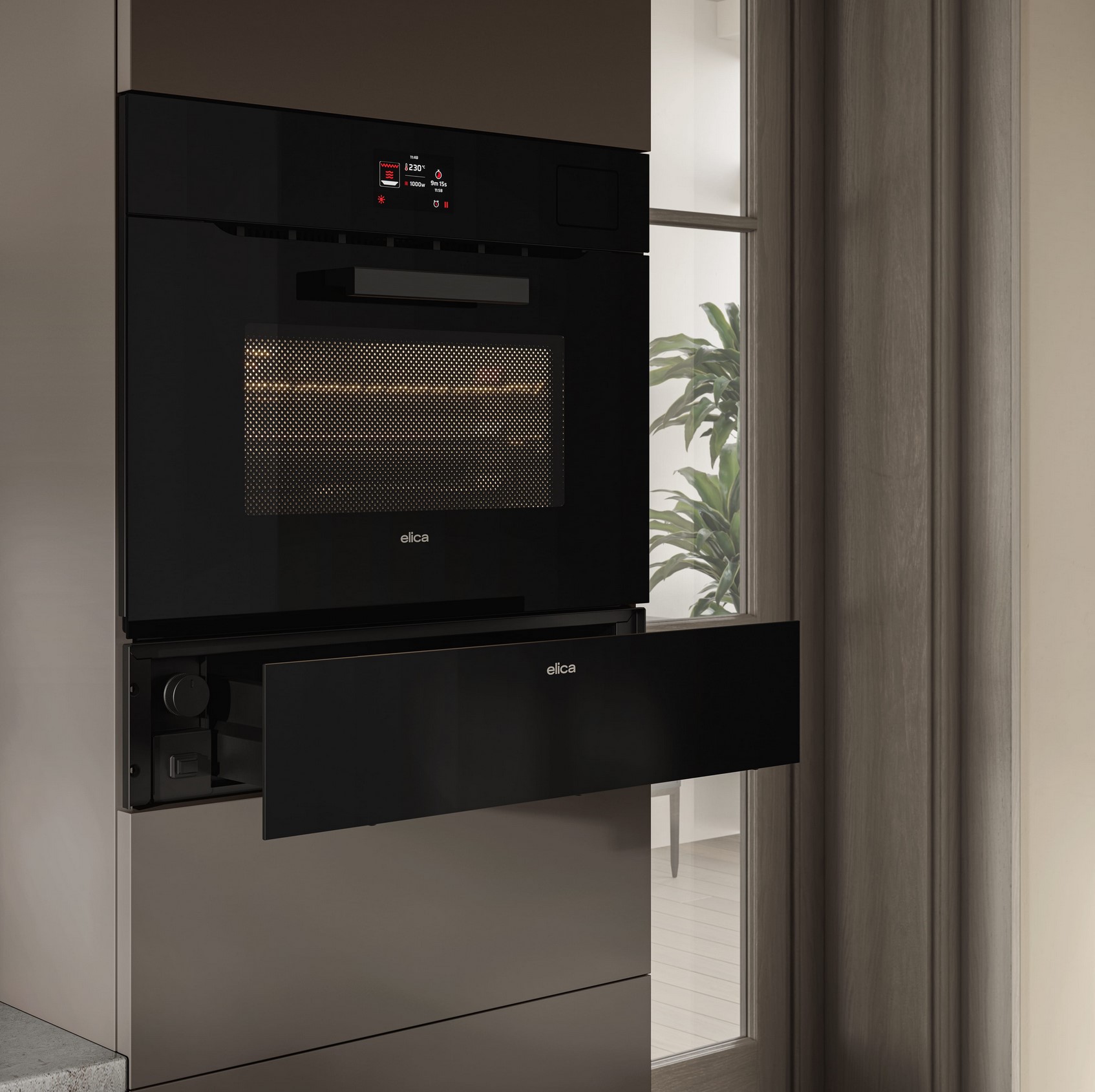 Шафа для підігріву посуду Elica VIRTUS WARM DRAWER 60 PP BL - 5