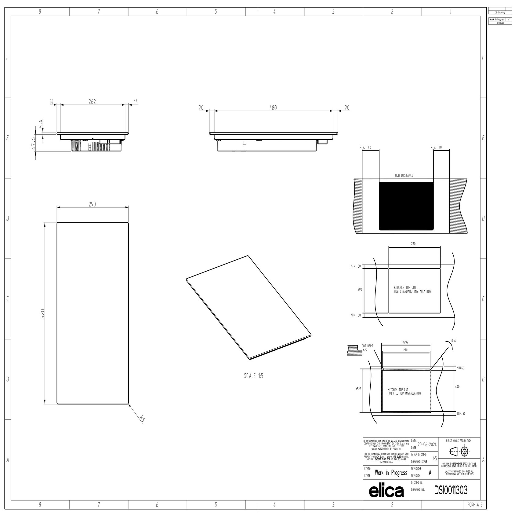 Варильна поверхня Elica RATIO 302 PLUS CONNECT BL - 3