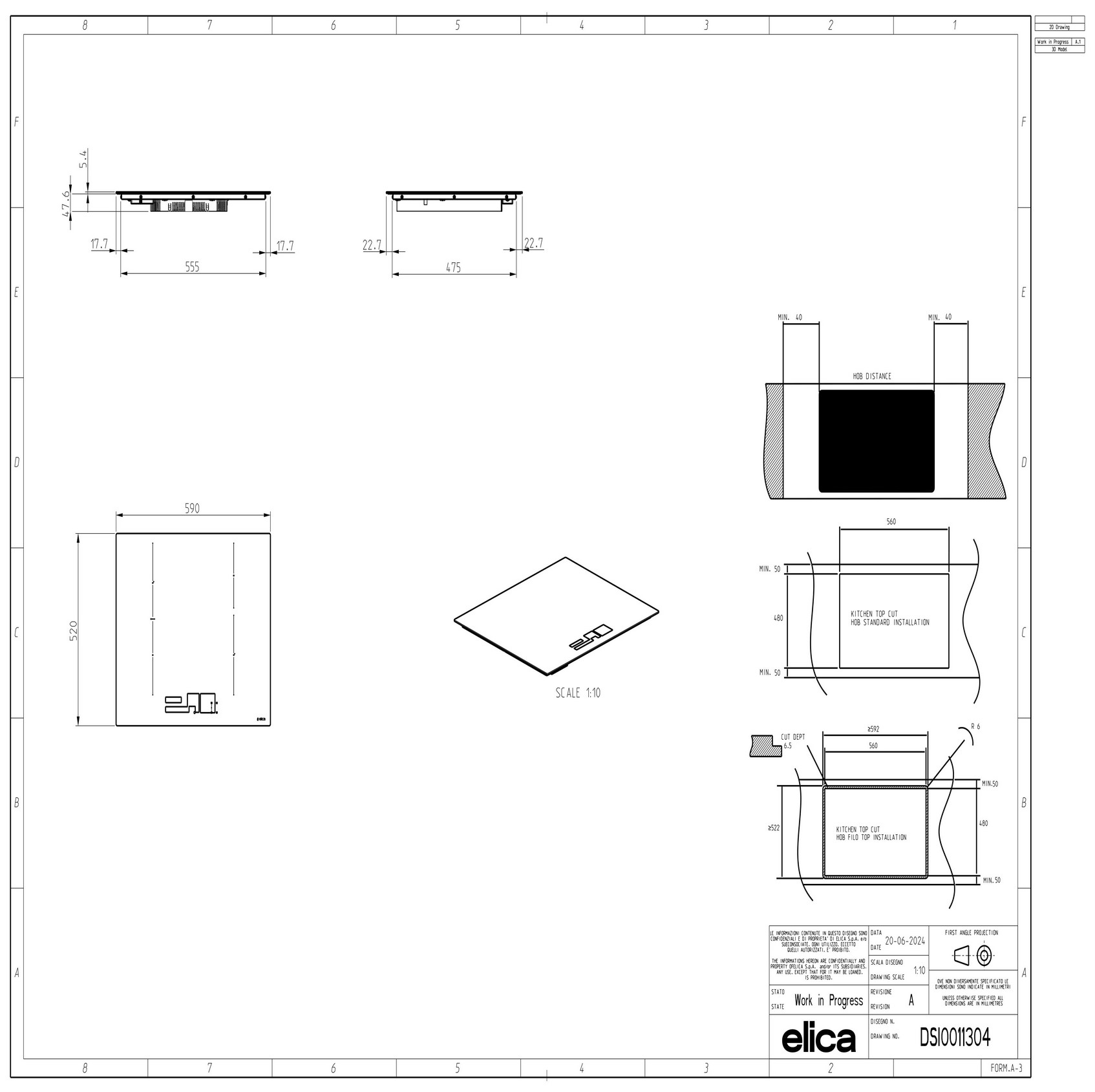 Варильна поверхня Elica RATIO 604 PLUS CONNECT BL - 3