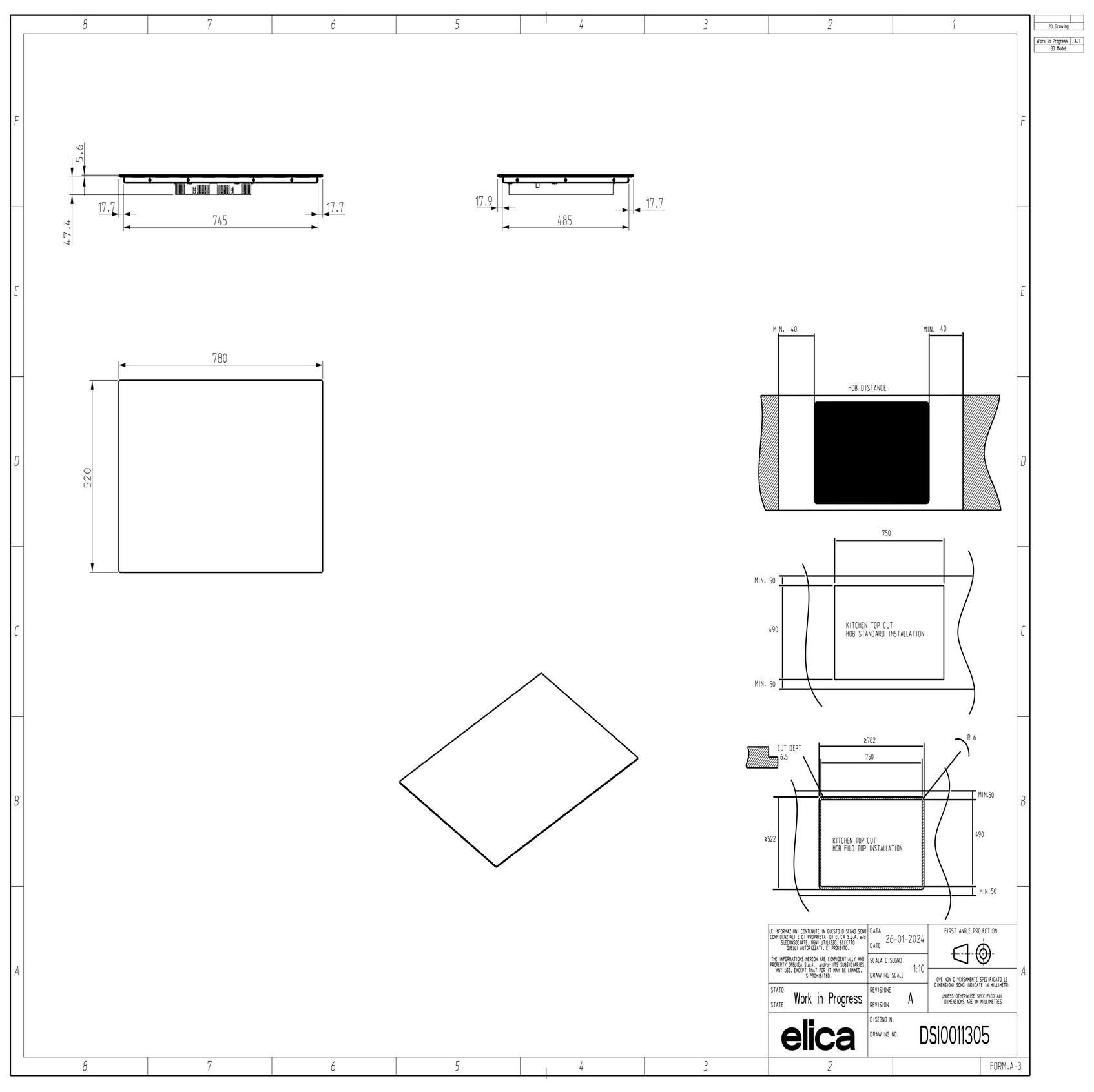 Варильна поверхня Elica RATIO 804 PLUS CONNECT BL - 3