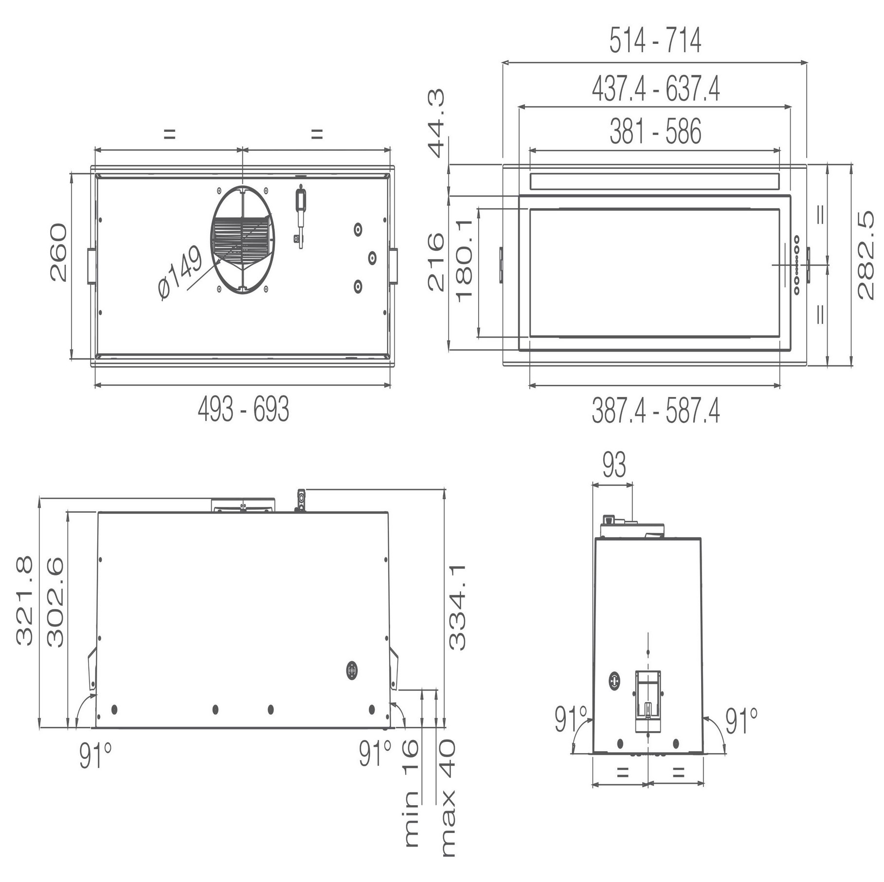 Витяжка Elica LANE SENSOR @ BLMAT/A/72 - 4