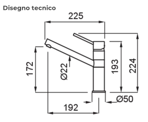 Змішувач Elleci Sava cromato - 2