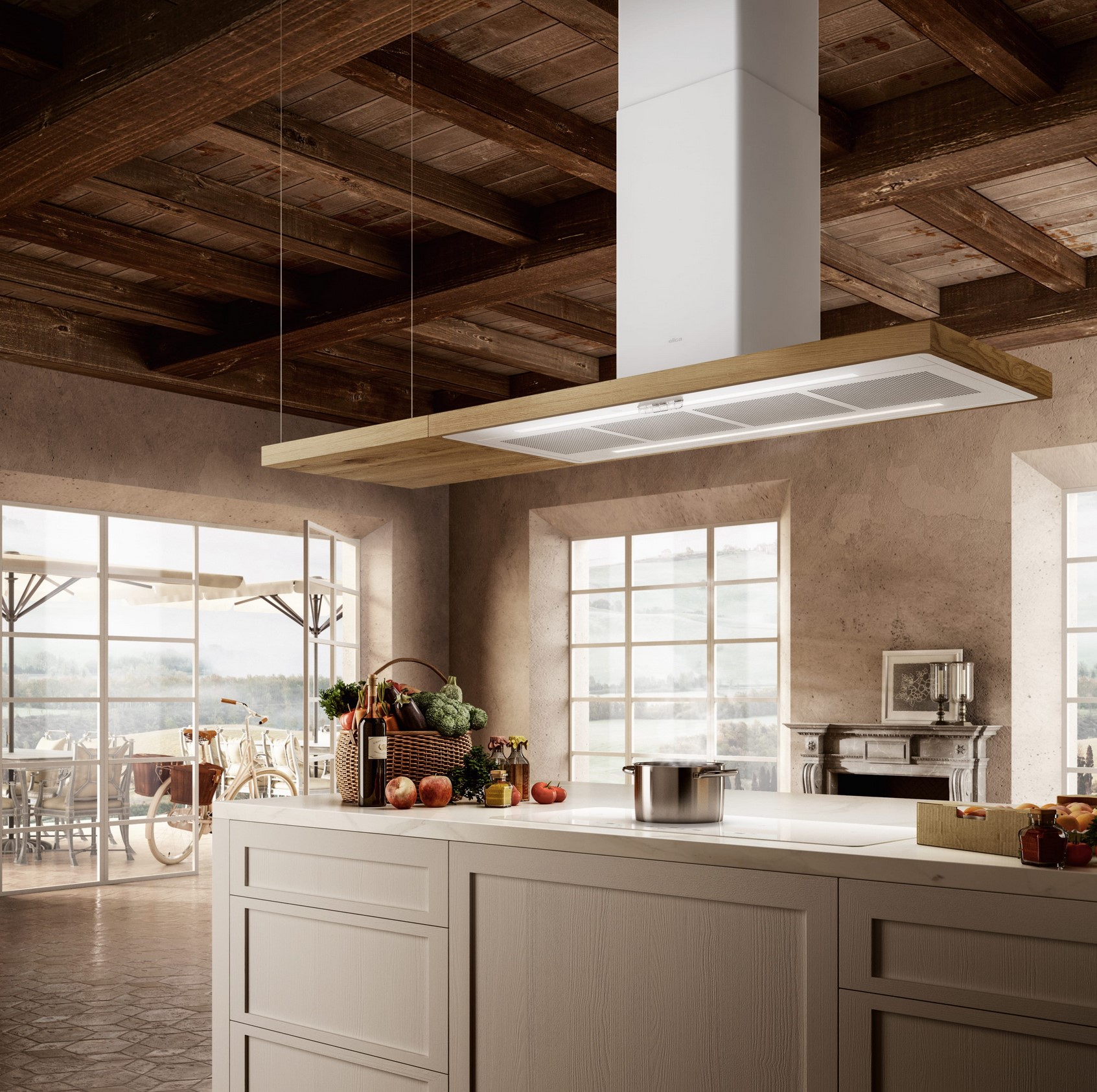 Витяжка Elica BIO ISLAND WH/A/120X53 ROVERE - 5