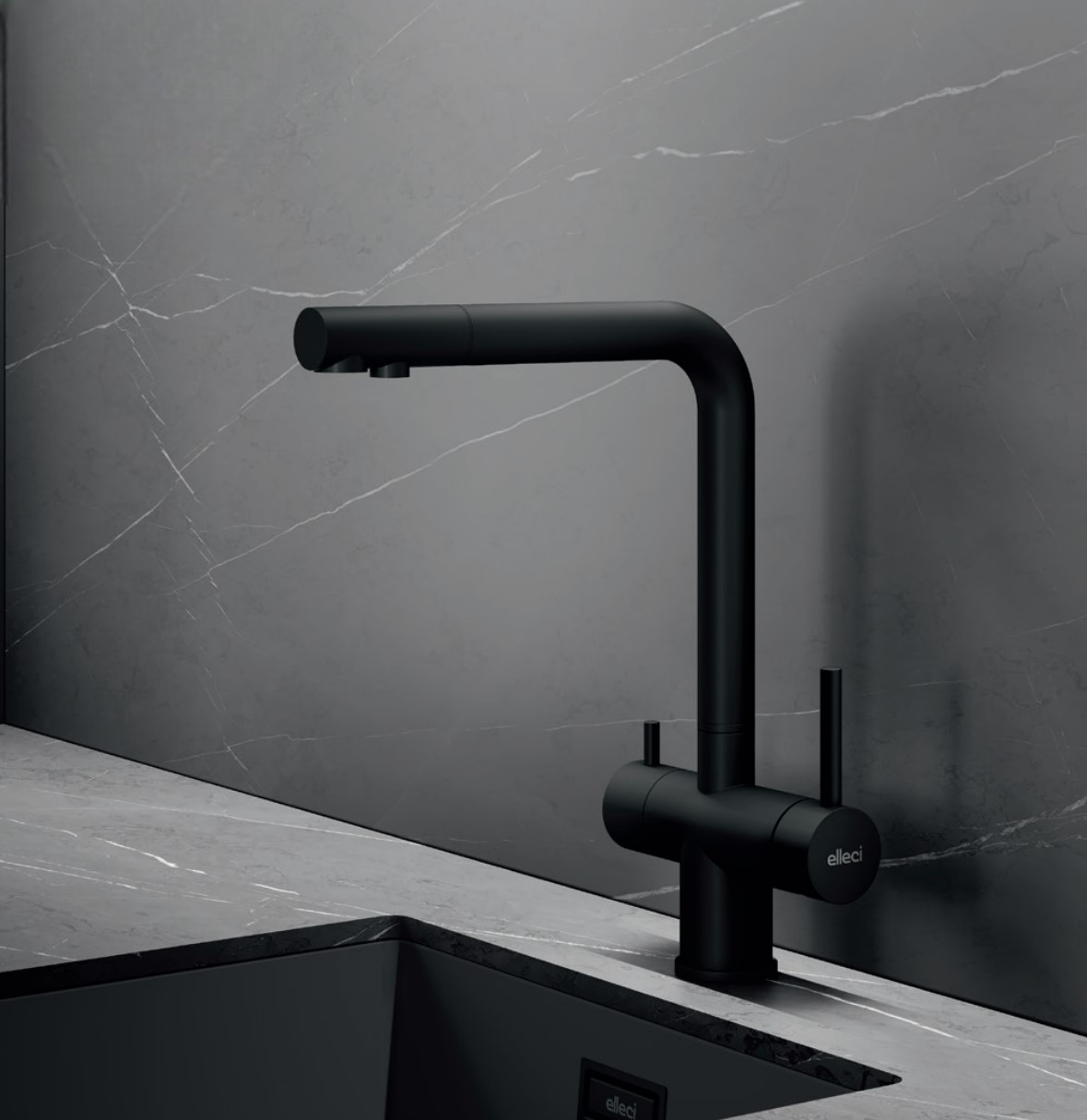 Змішувач Elleci Tourmaline Plus Pure nero 40 - 1