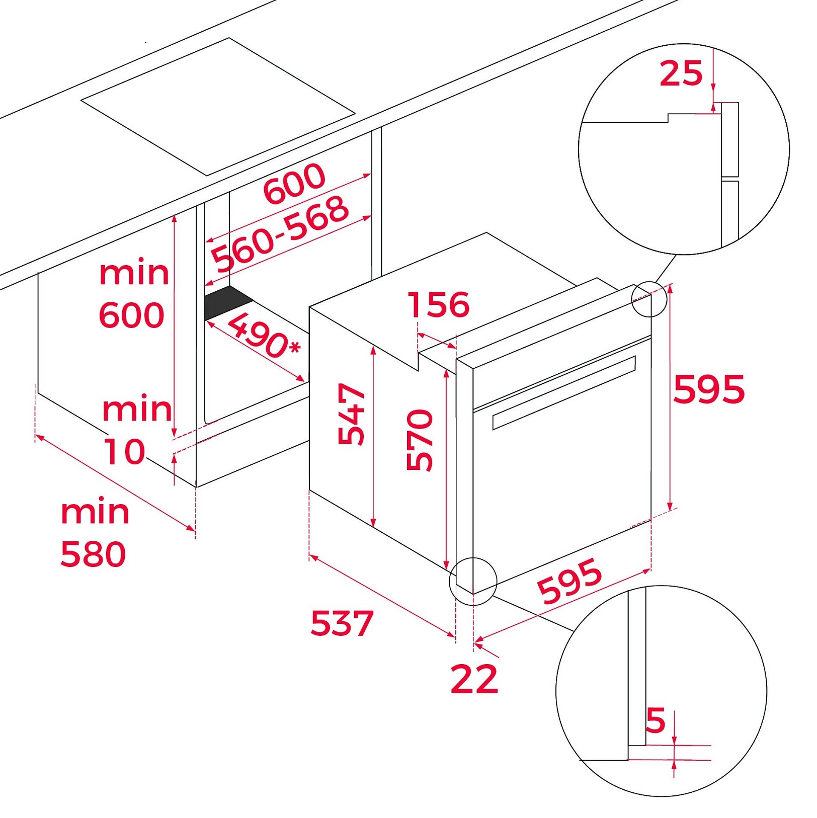 Духова шафа Teka HSB 7360 FBK код 111010115 - 11