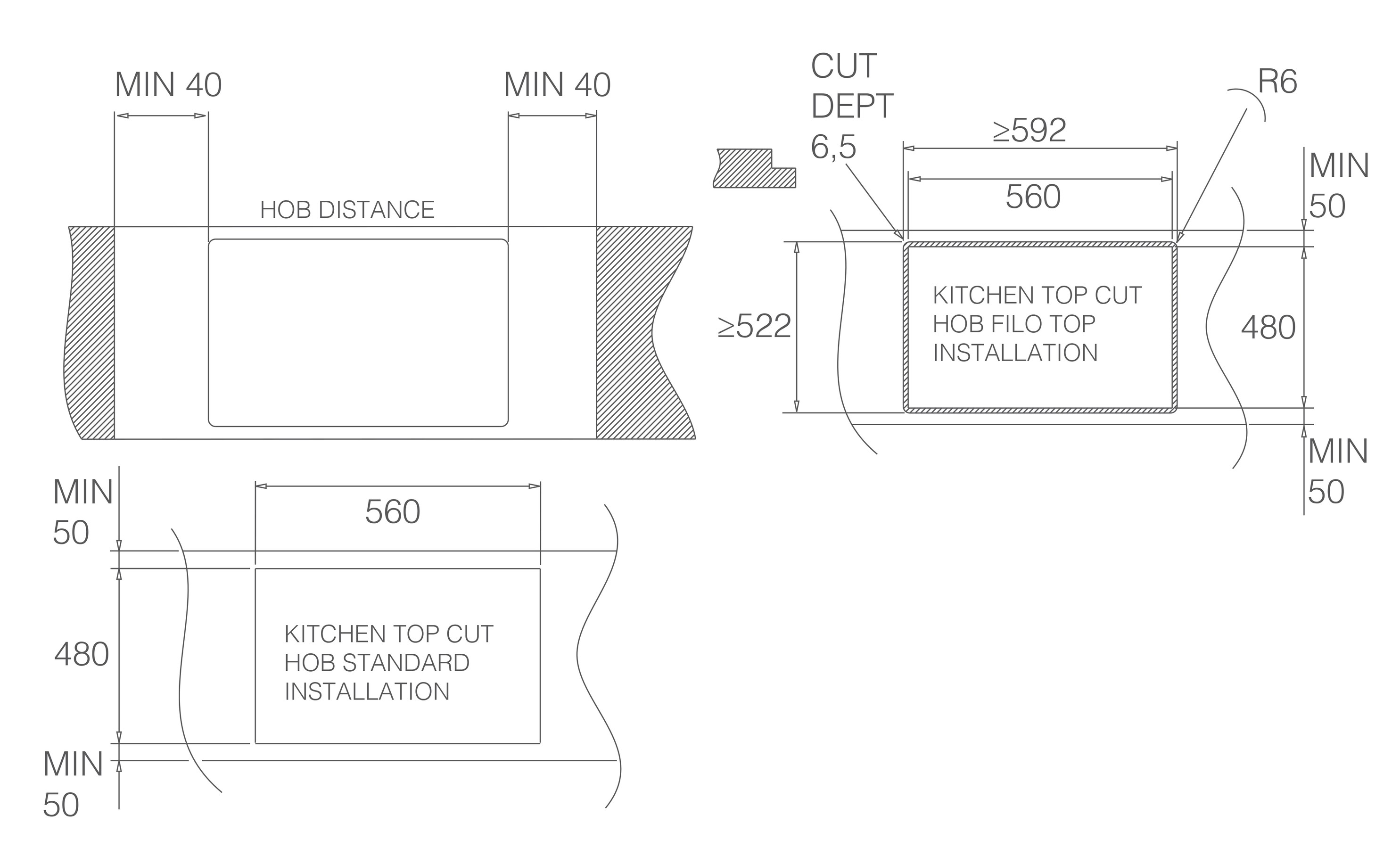 Варильна поверхня Elica RATIO CONNEX 604 PLUS RAW - 3