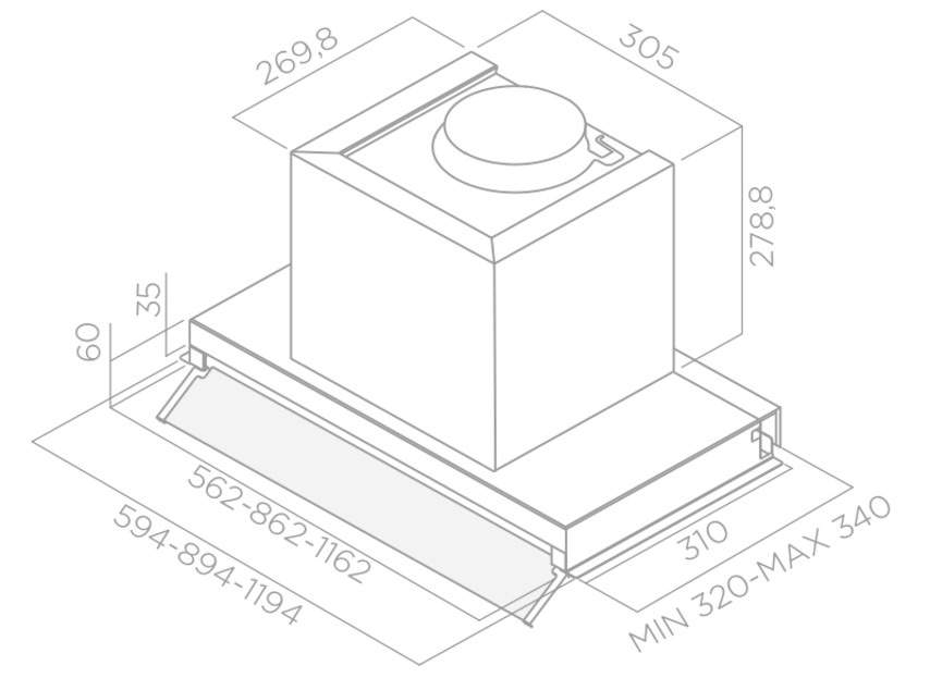 Витяжка Elica BOX IN PLUS IXGL/A/90 - 12