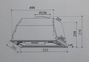 Витяжка Interline SMART BK  A/60/T - 8