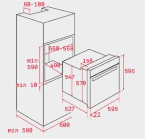 Духова шафа Teka HSB 630 P чорна (WISH, Total) 41566050 - 2