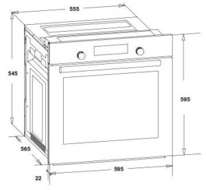 Духова шафа Interline HK 460 WH - 2